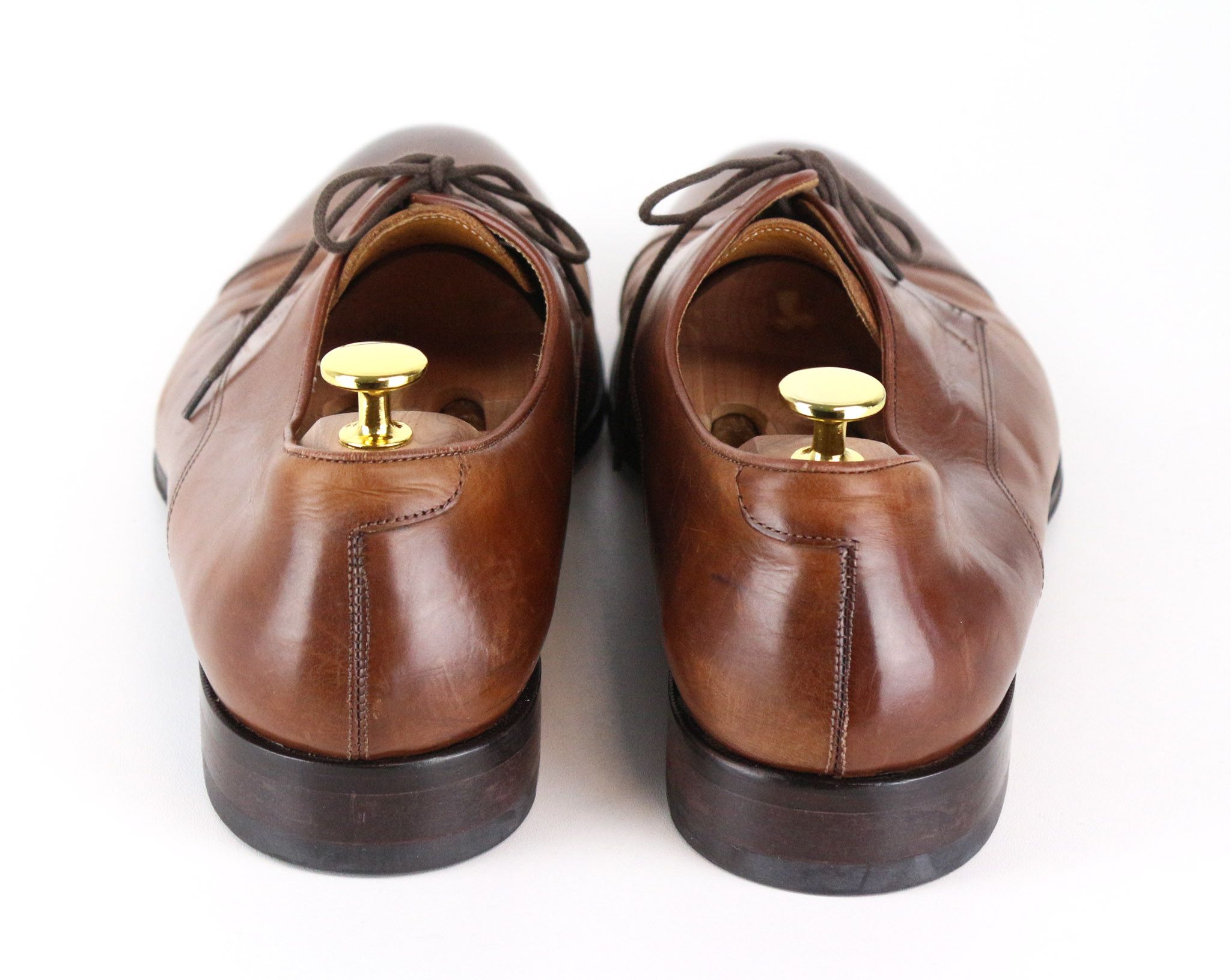 Suitsupply EU45 Brown Leather Laced Low-Top 72745 Size US 12 / EU 45 - 3 Thumbnail