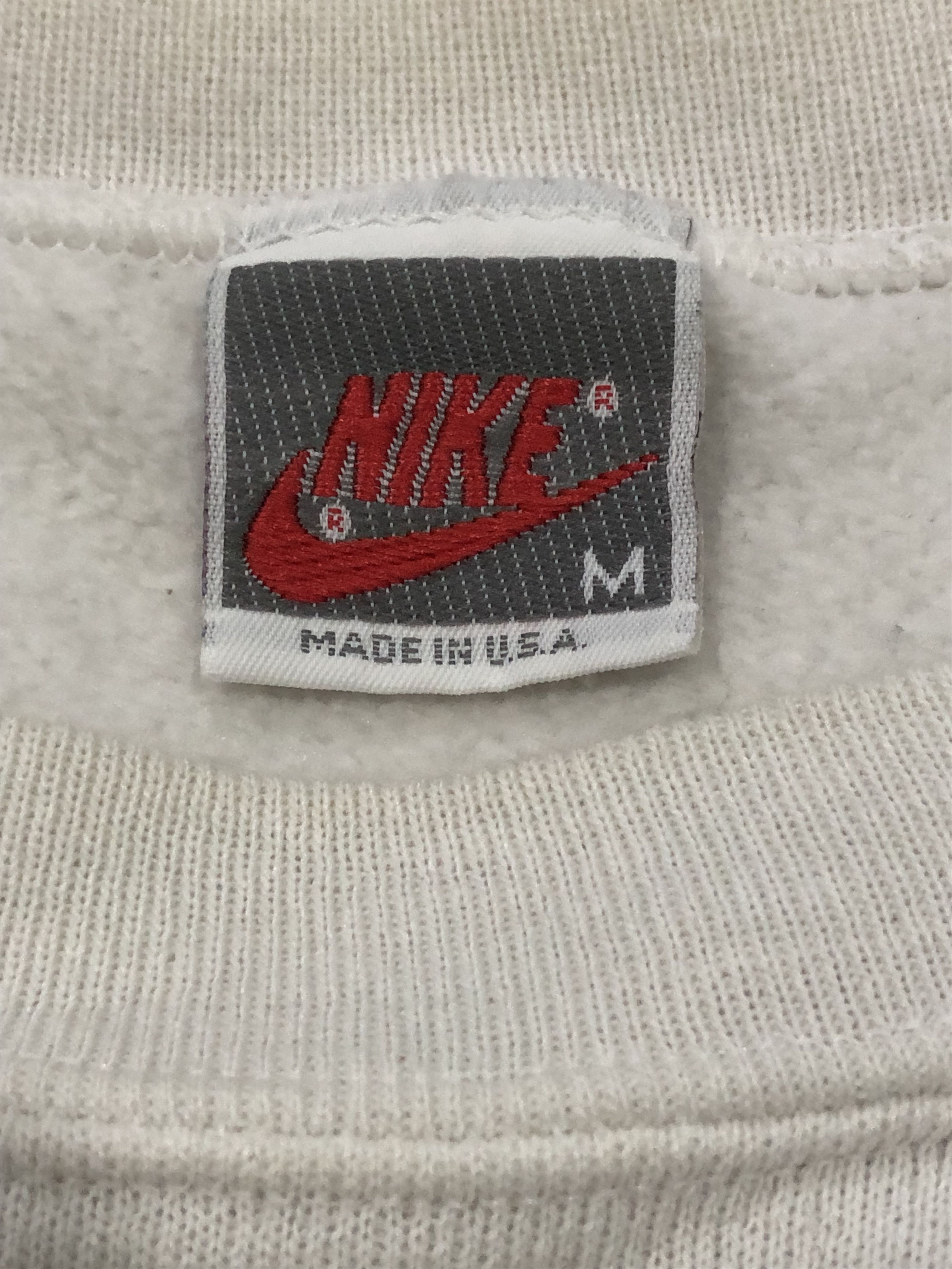 Nike × Vintage Vintage 90s Nike Gray Tag Sweatshirt Size US M / EU 48-50 / 2 - 3 Thumbnail
