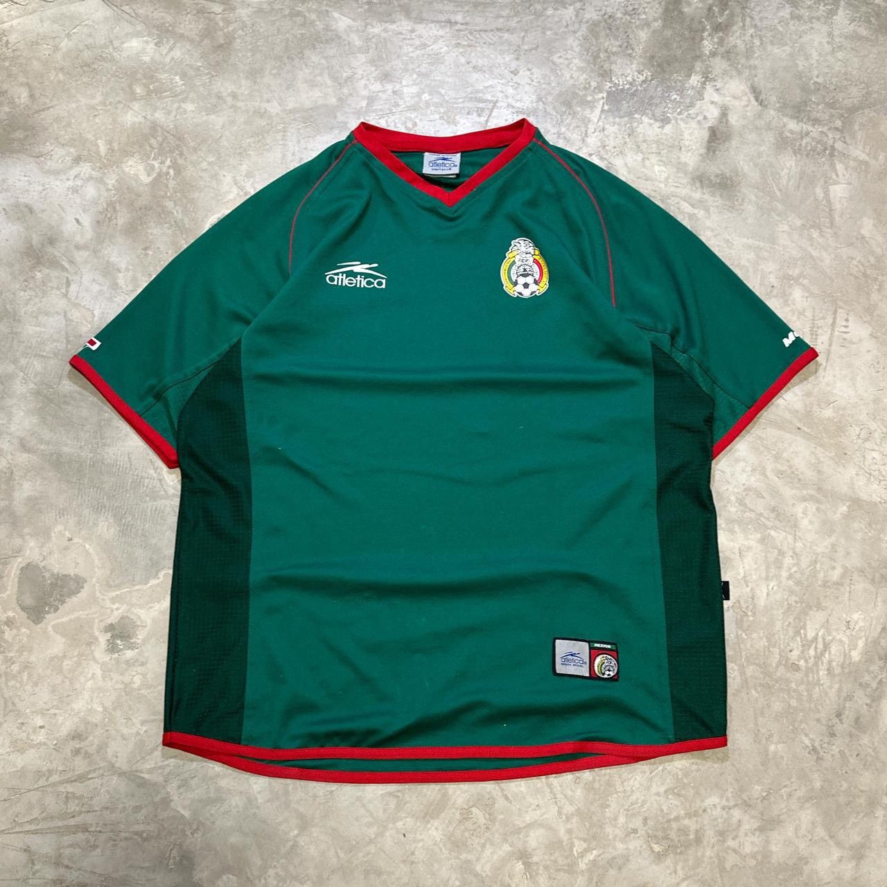 Maillot De Foot Vintage Mexique 2002 – Vert Original, Taille L, Collection