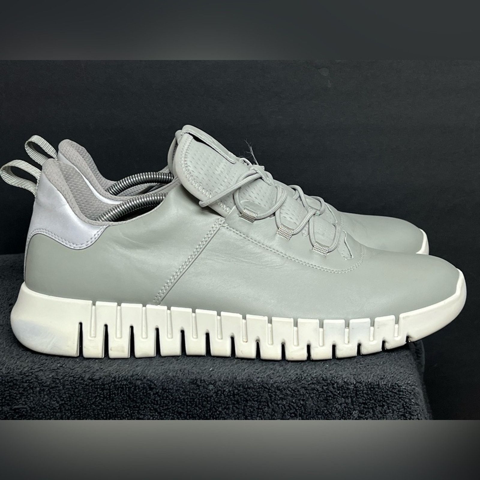 Ecco ECCO Men's GRUUV Grey Leather Shoes EU 47 13 - 13.5 US Size US 13 / EU 46 - 2 Thumbnail