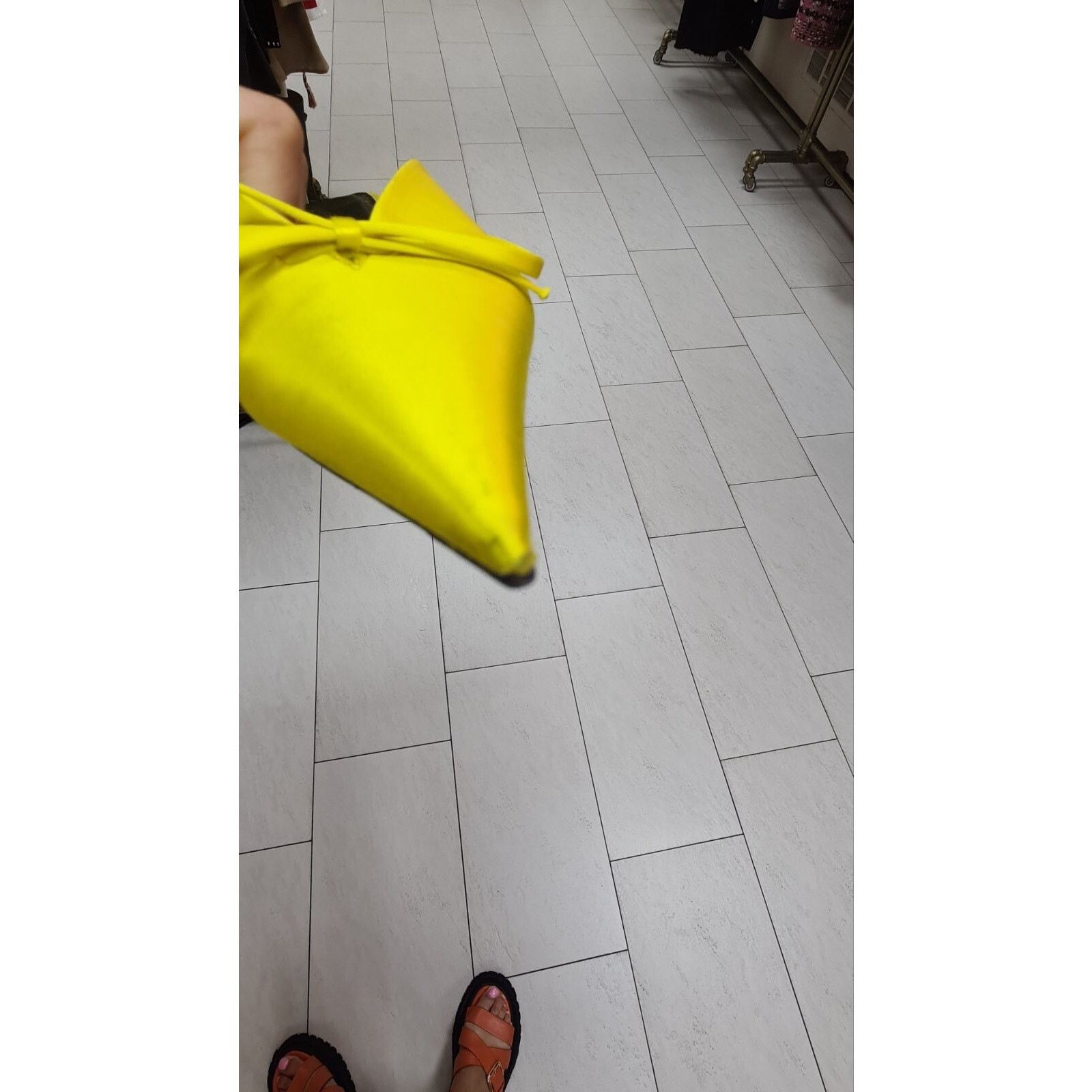 Balenciaga Balenciaga Yellow Textile Mules Sz.38 Size US 8 / IT 38 - 10 Thumbnail