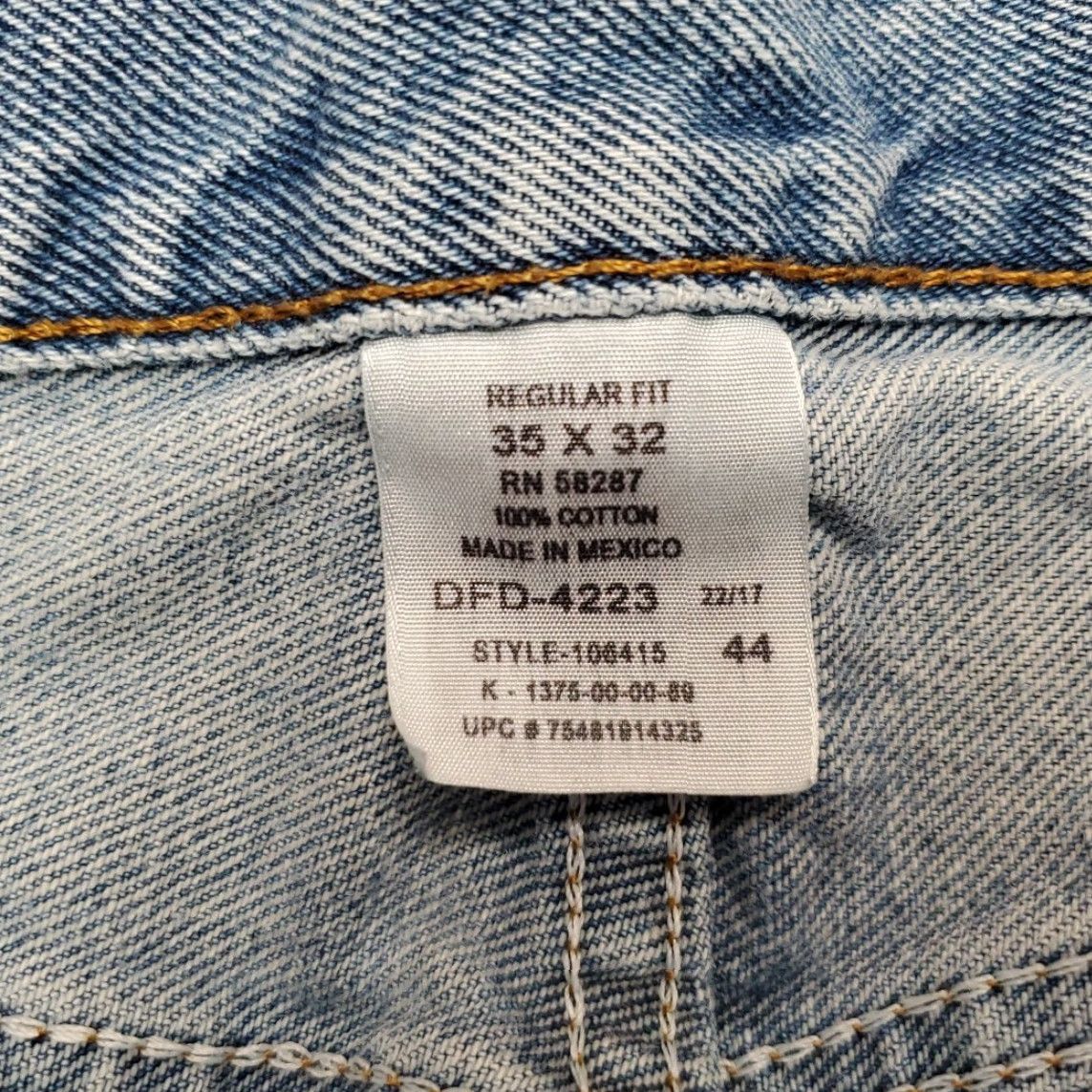 Faded Glory Faded Glory Jeans Mens 35x32 Blue Denim Distressed Cotton Work Pants Jeans Shirt? Size US 35 - 6 Thumbnail