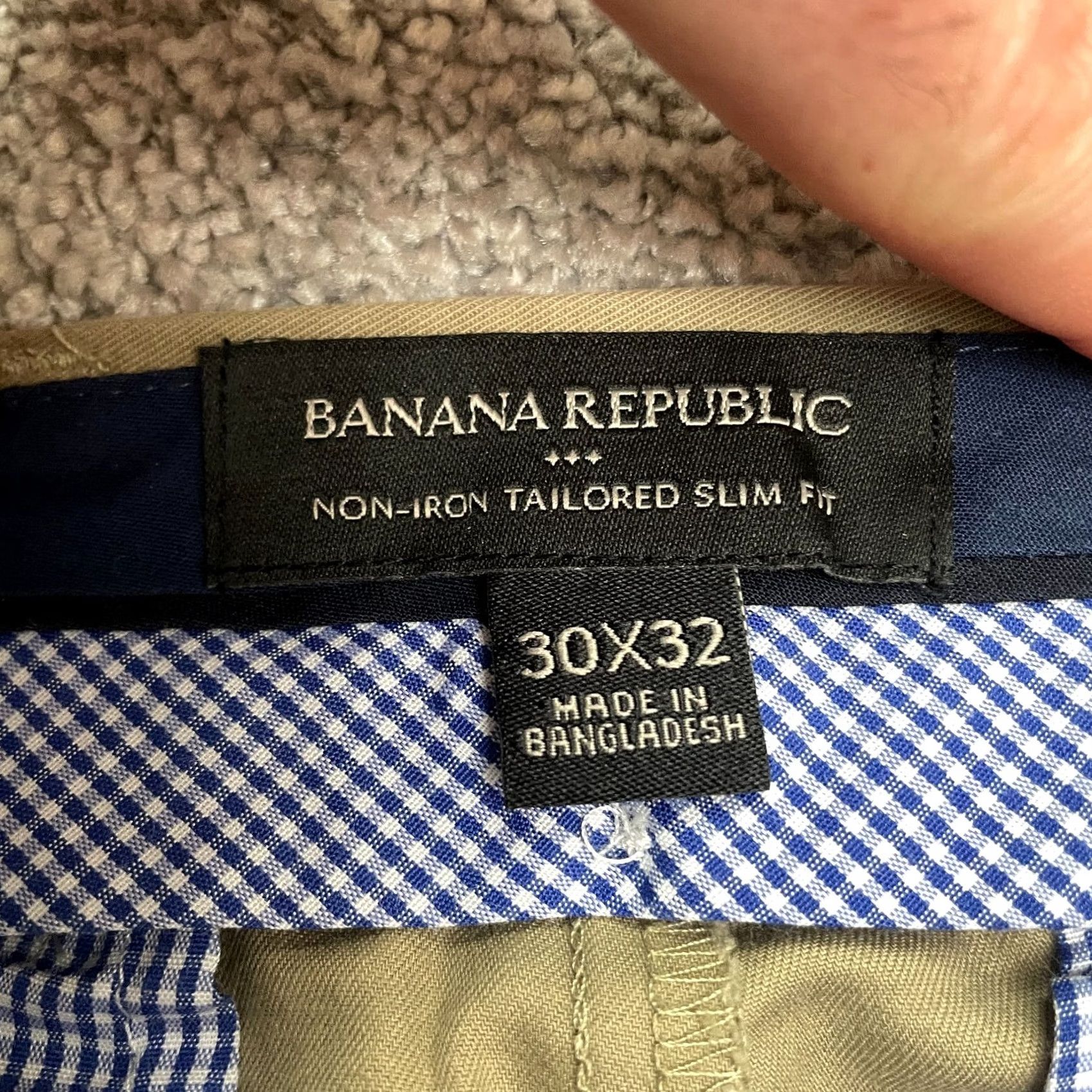 Banana Republic Banana Republic Slim Fit Chino Pants Mens 30x32 Brown 100% Cotton Size US 30 / EU 46 - 7 Thumbnail