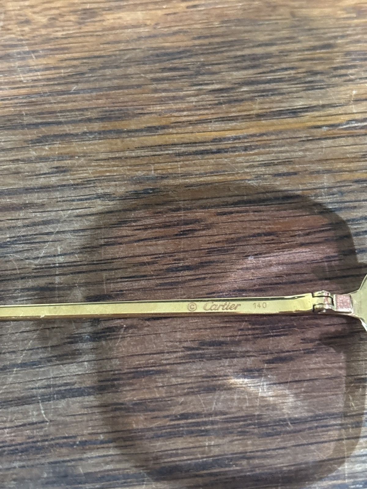 Cartier Gold Picadilly Pink Lense Glasses Size ONE SIZE - 8 Thumbnail