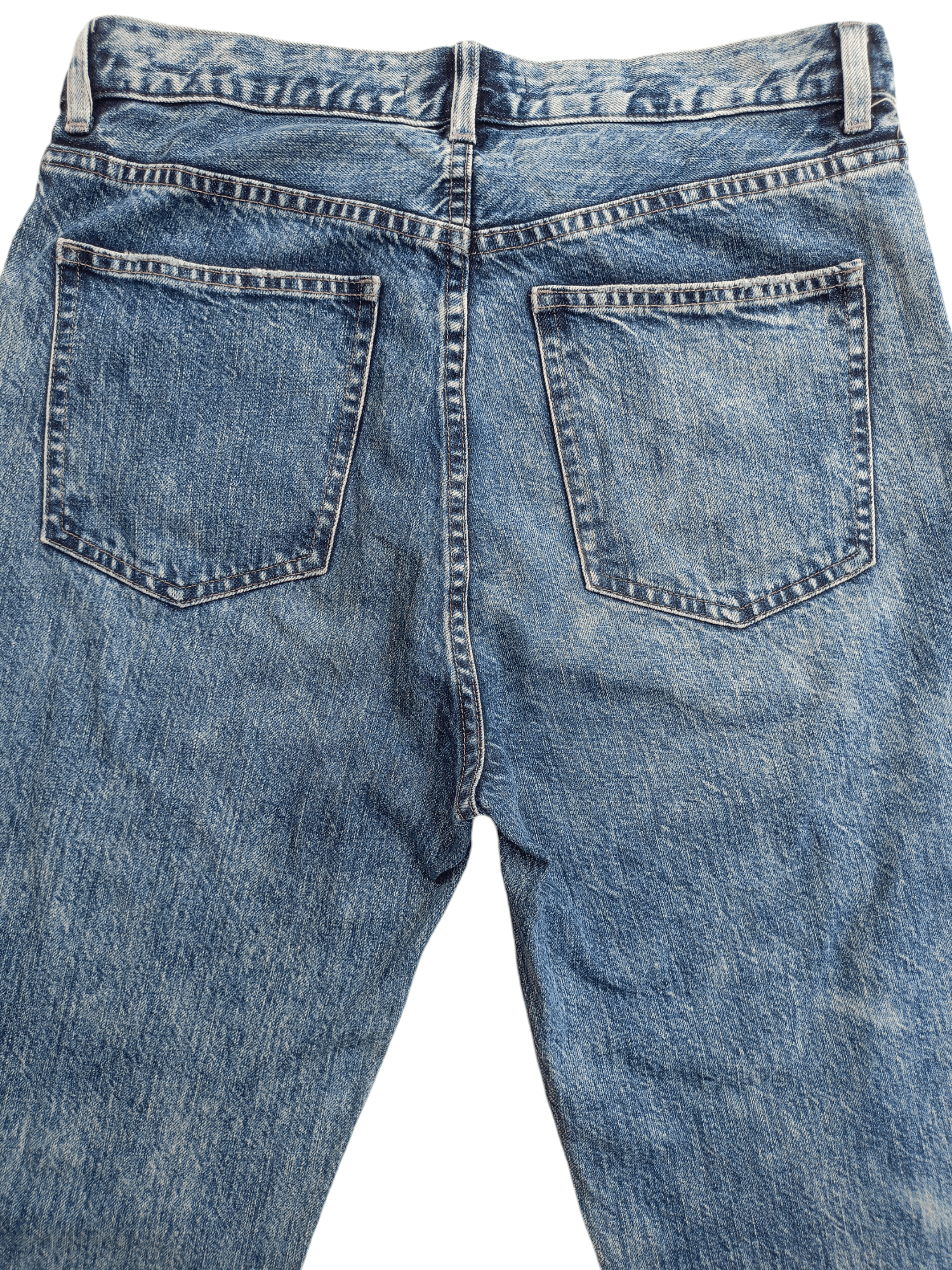 Uniqlo × Vintage UNIQLO Cropped Relaxed Tapered Distressed Denim Size 26" / US 2 / IT 38 - 20 Thumbnail
