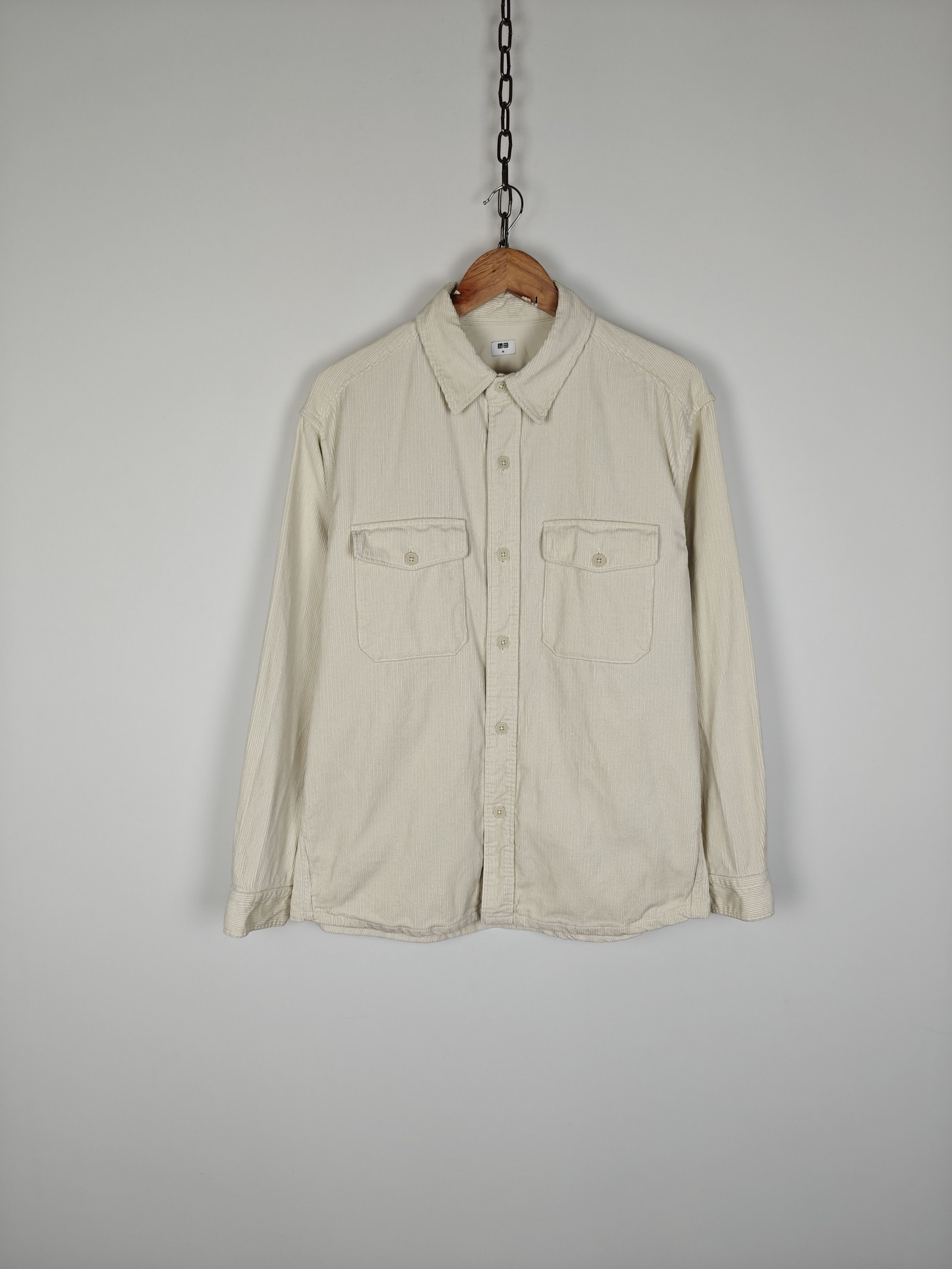 Uniqlo Uniqlo Corduroy Jacket Beige Button Collared size M Size US M / EU 48-50 / 2 - 1 Thumbnail