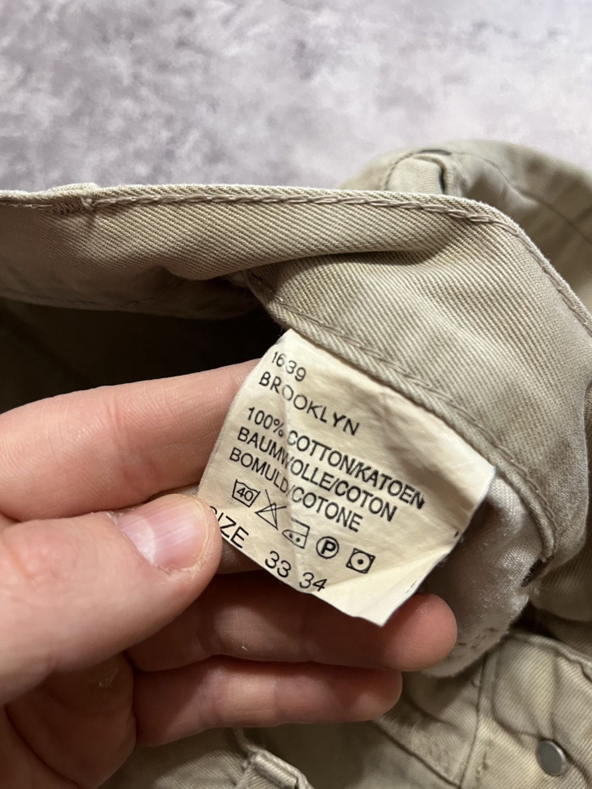 Lee Vintage Beige Lee Brooklyn 33/34 jeans Size US 33 - 7 Thumbnail