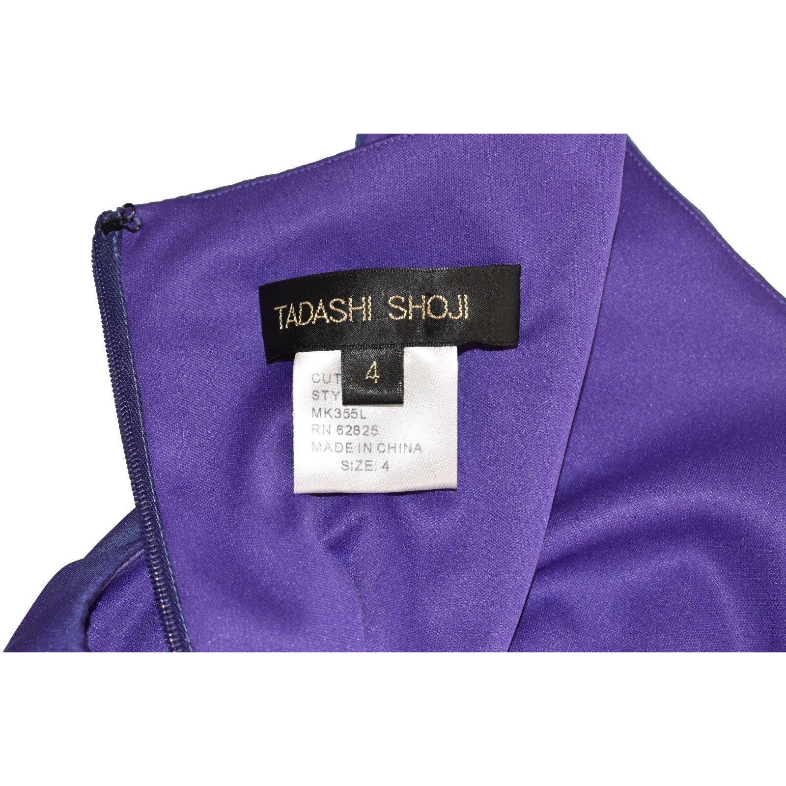 Tadashi Shoji TADASHI SHOJI Purple Beaded Detail Long Evening Dress Sz 4 Size S / US 4 / IT 40 - 7 Thumbnail