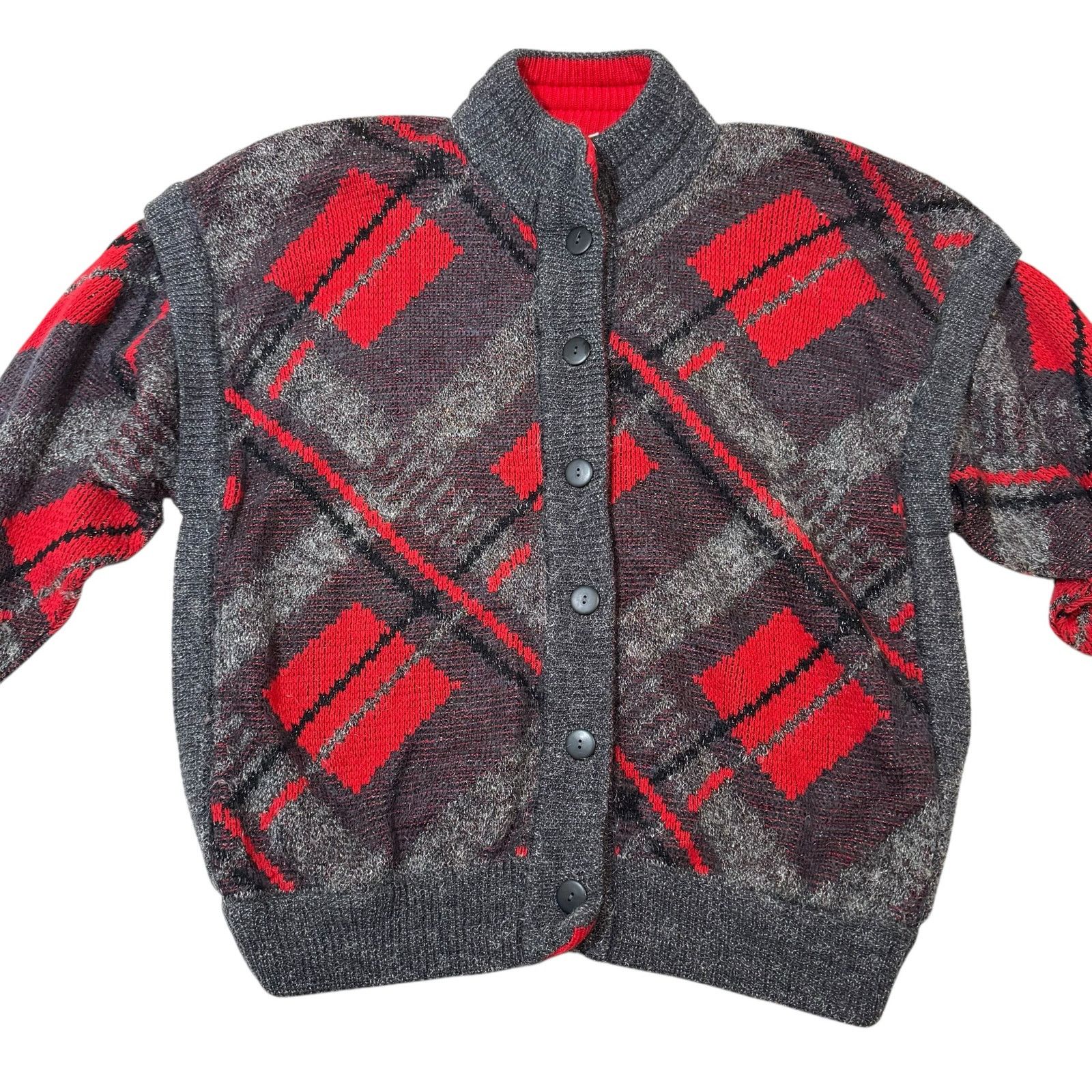 Bode Bode Cardigan Sweater West Germany Geometric Knit Multicolor Size US XXL / EU 58 / 5 - 2 Thumbnail