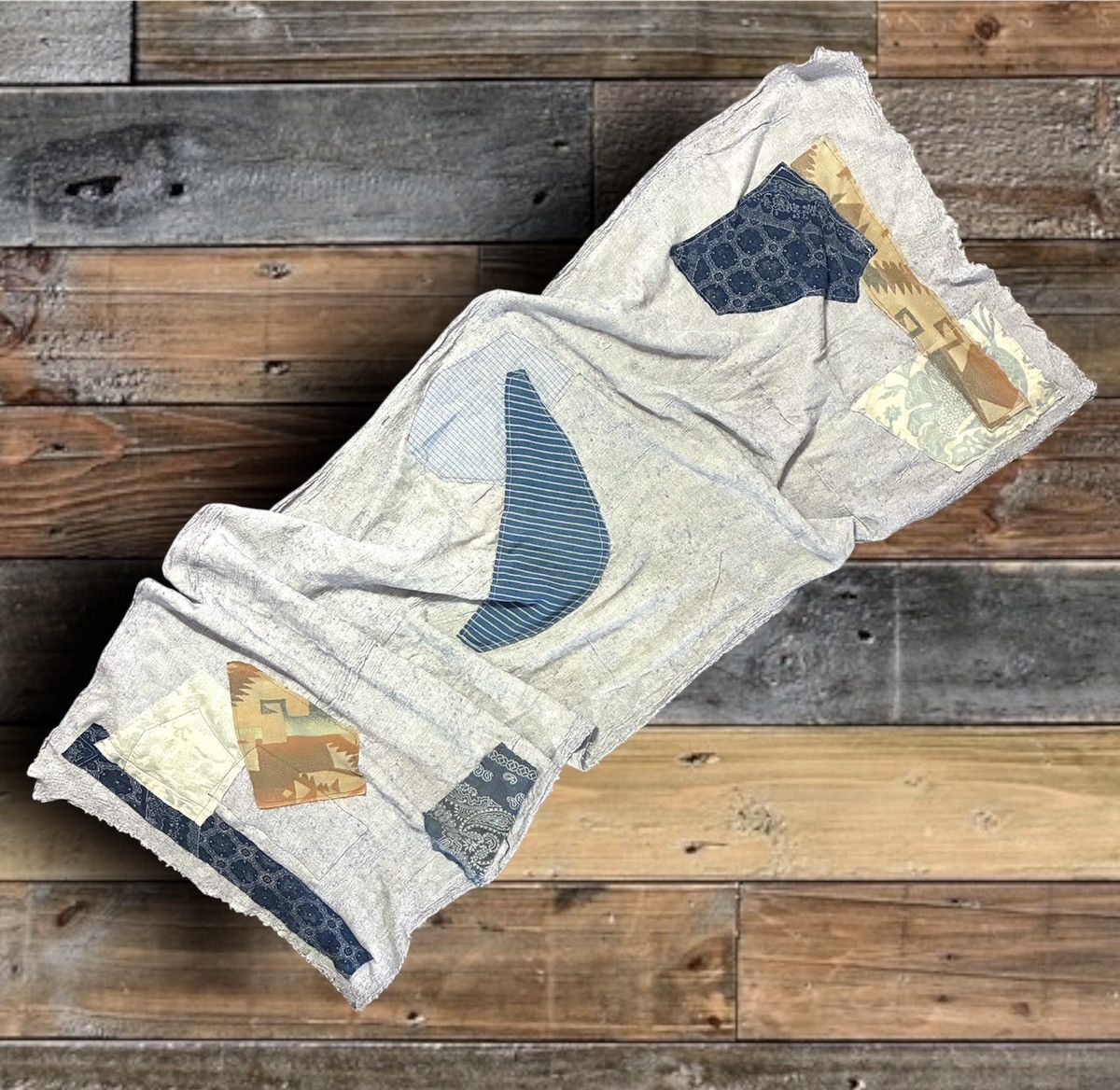 CUSTOM POLO RALPH LAUREN PATCHWORK SCARF