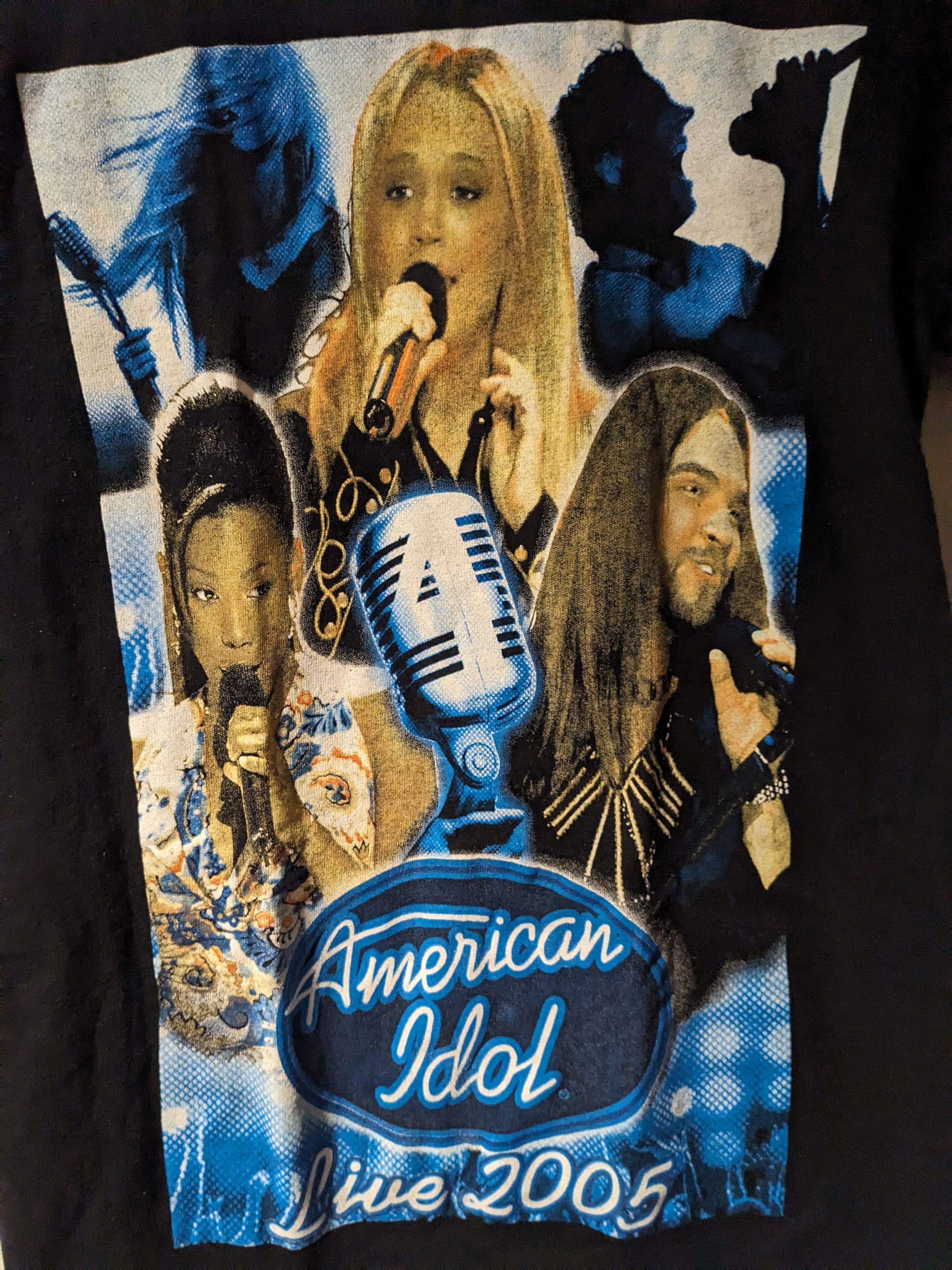 Band Tees × Vintage Vintage 2005 American Idol Live Tour Black Small T-Shirt Size US S / EU 44-46 / 1 - 2 Thumbnail