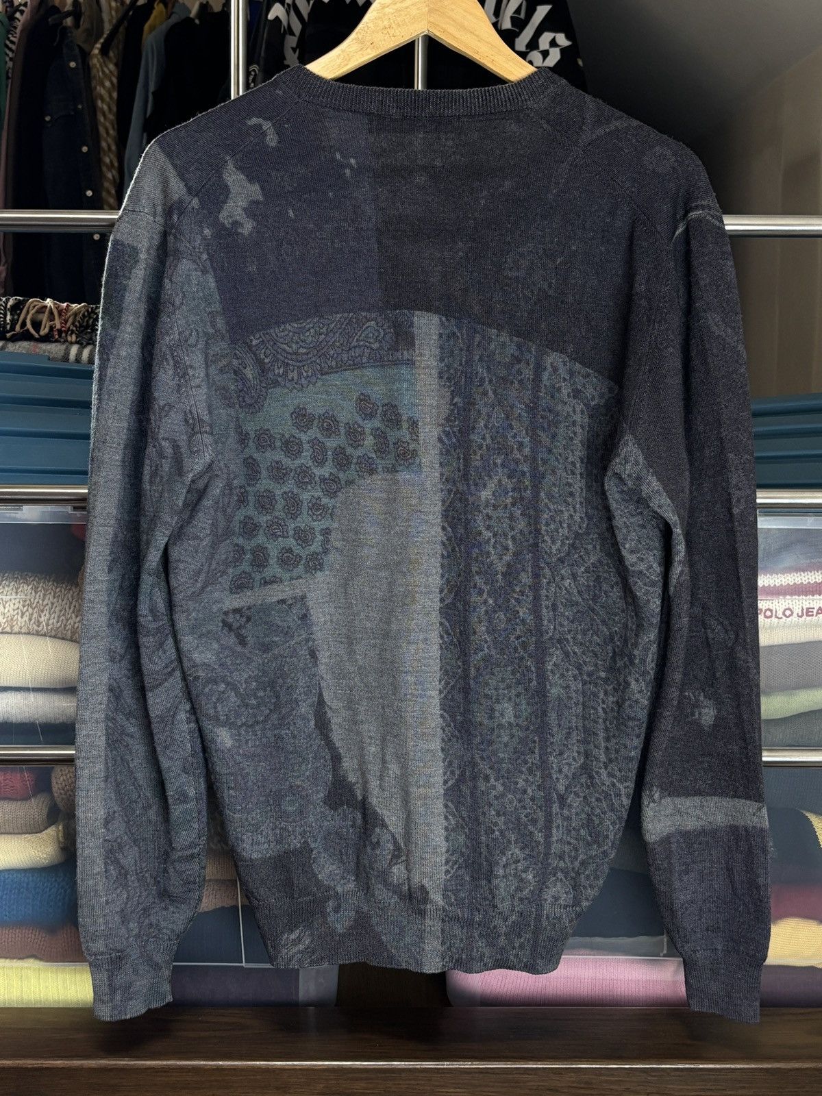 Etro Etro Abstact Print High Quality Wool Vintage Sweater Size US M / EU 48-50 / 2 - 5 Thumbnail