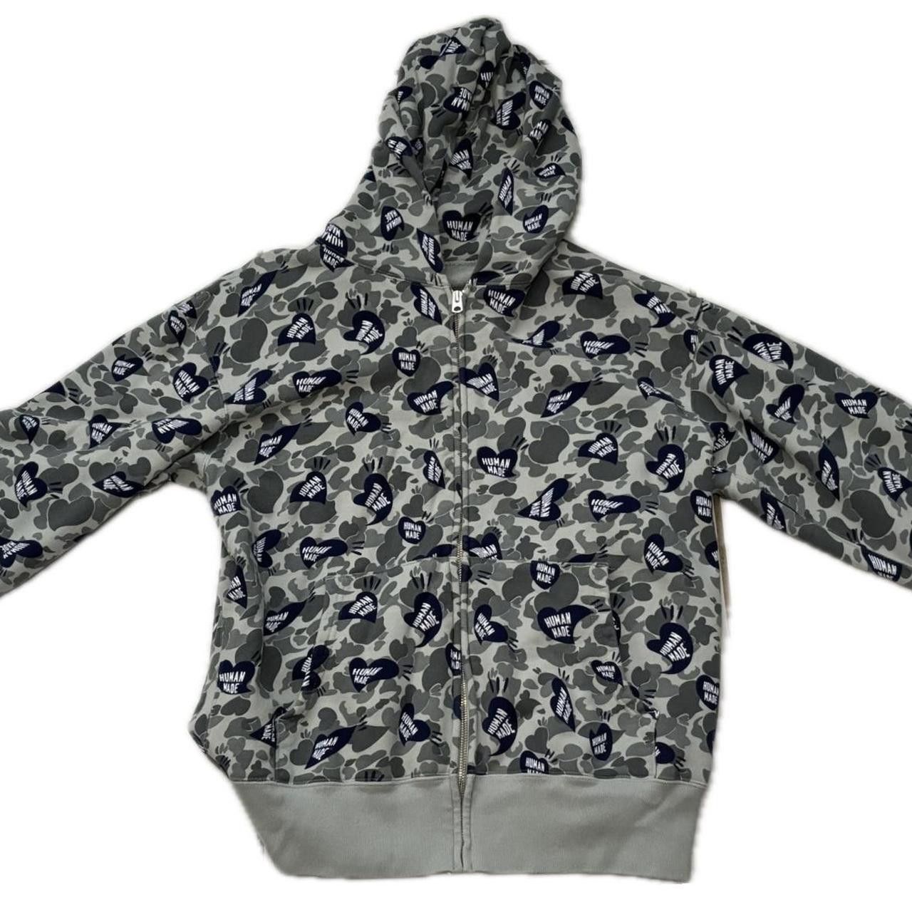 Human Made Human Made heart camo zip hoodie | Grailed