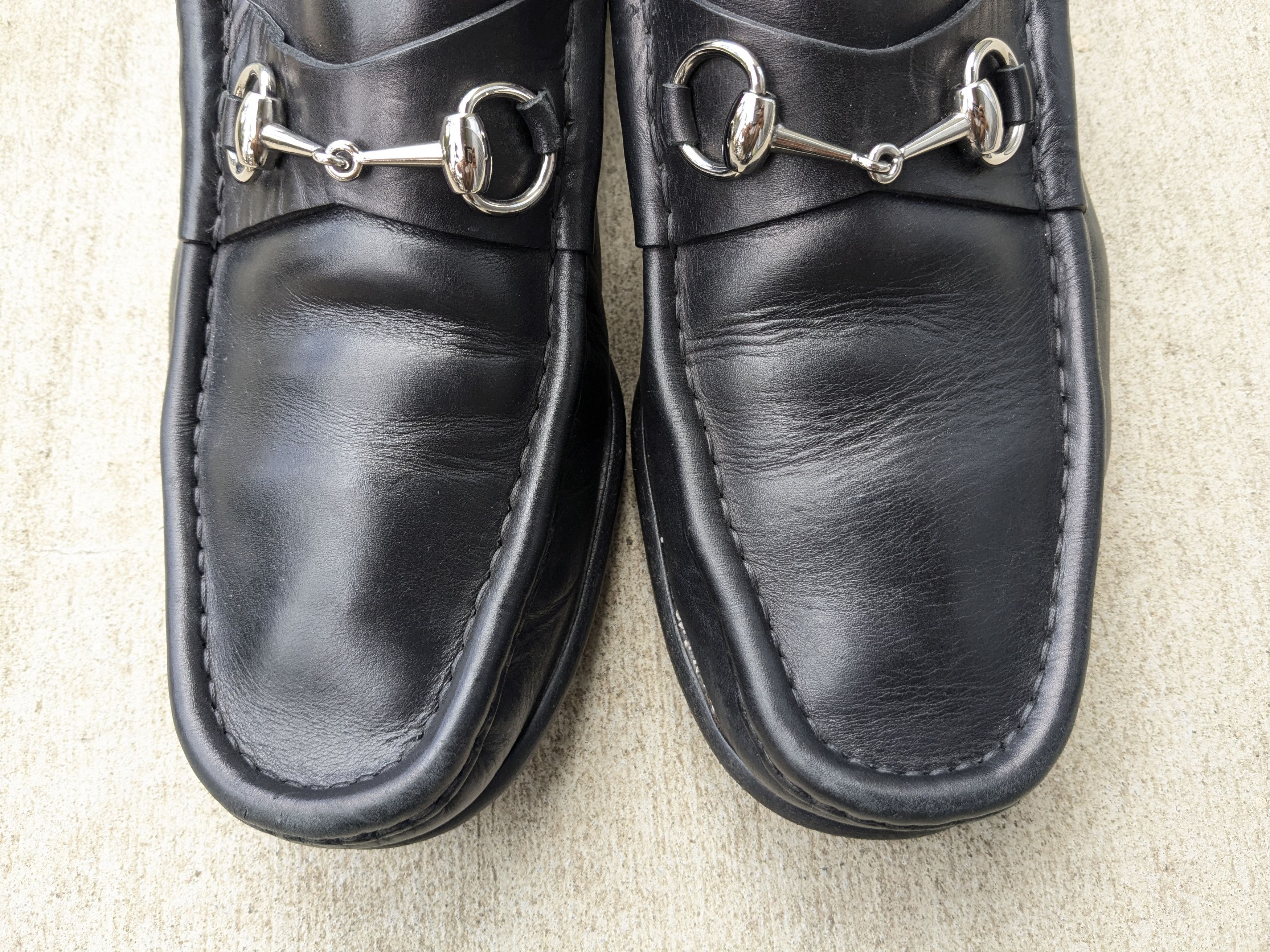 Gucci × Tom Ford Gucci Horsebit Loafers Black Leather 11 D Snaffle Slip On Size US 11 / EU 44 - 4 Thumbnail