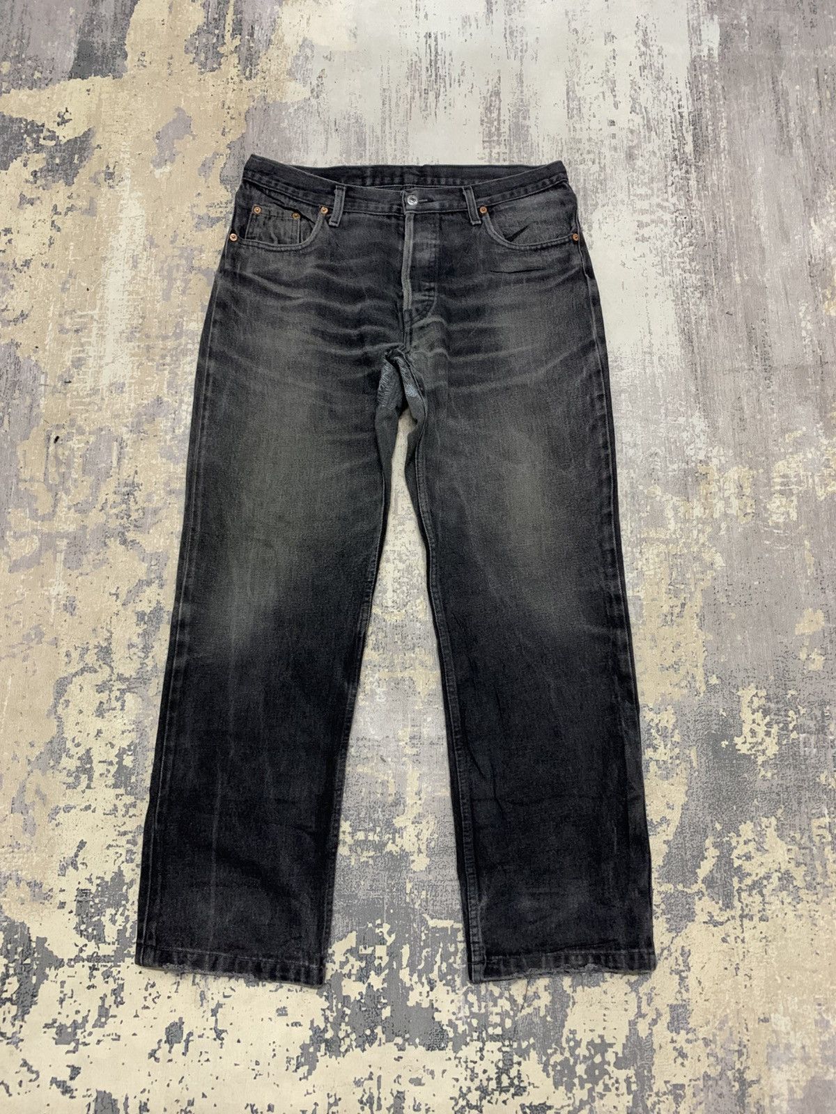 Levi's W34x29 Vintage Levis 501 Jean Black Wash Straight Fit Size US 36 / EU 52 - 1 Thumbnail