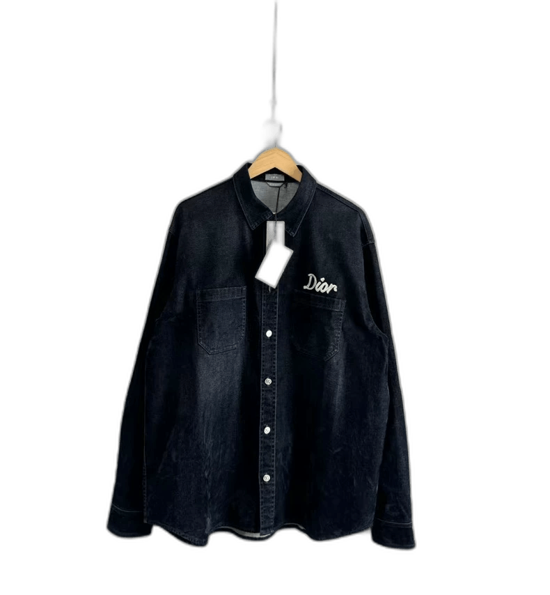 Dior Dior Dark Blue Denim Work Shirt Jacket Size US L / EU 52-54 / 3 - 1 Thumbnail