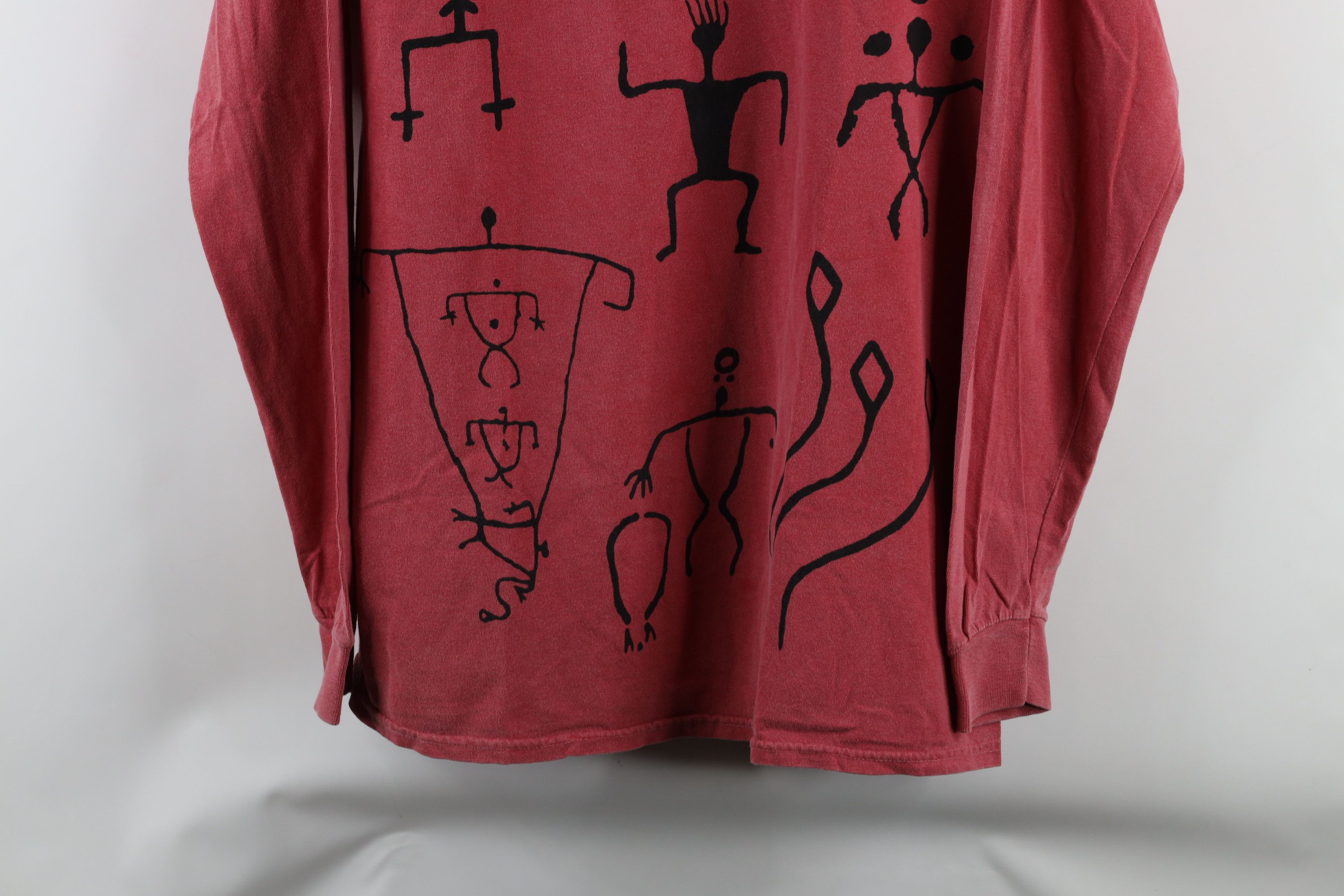 Vintage Vintage 90s Streetwear Rock Cave Art Long Sleeve T-Shirt Size US M / EU 48-50 / 2 - 3 Thumbnail