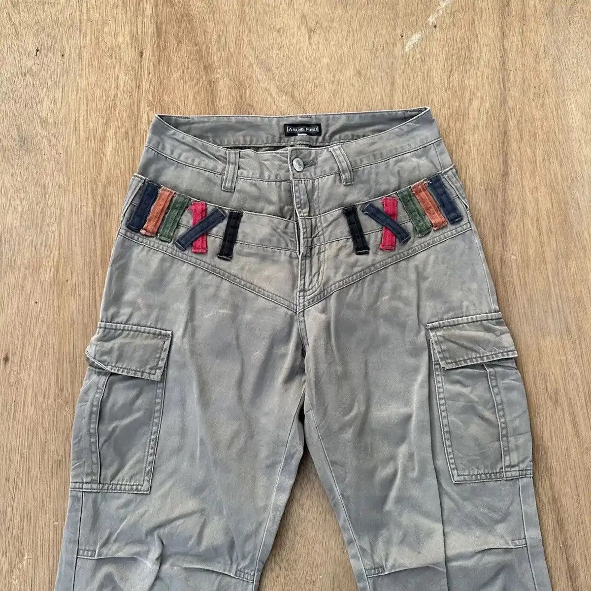 Edition Japan AMORE PURE VINTAGE DOUBLE WAIST JAPANESE TROUSERS FADED PANT Size US 28 / EU 44 - 2 Thumbnail