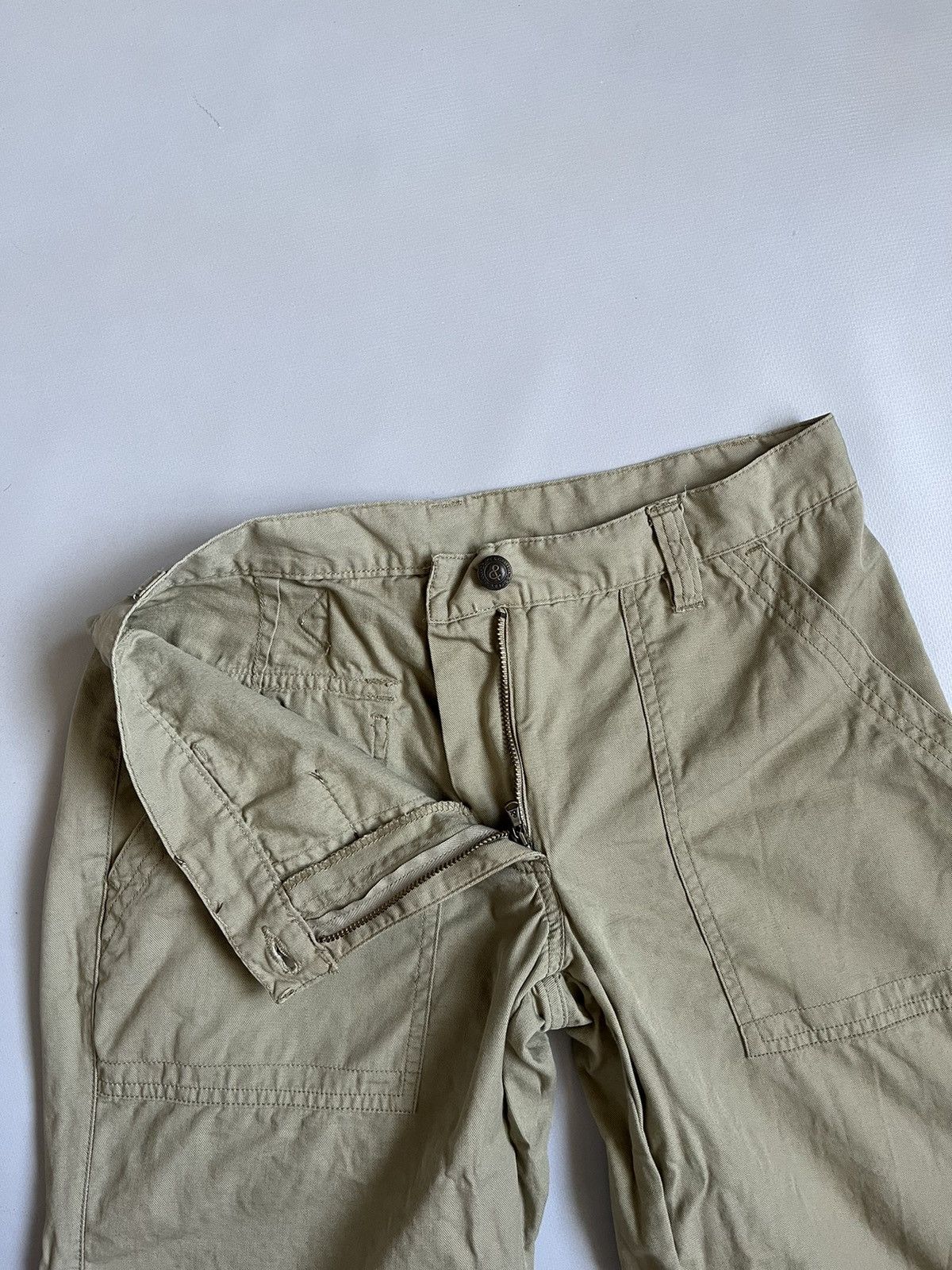 Dolce & Gabbana Dolce & Gabbana Women Beige Buckle Back Pocket Pants Size 28" / US 6 / IT 42 - 3 Thumbnail