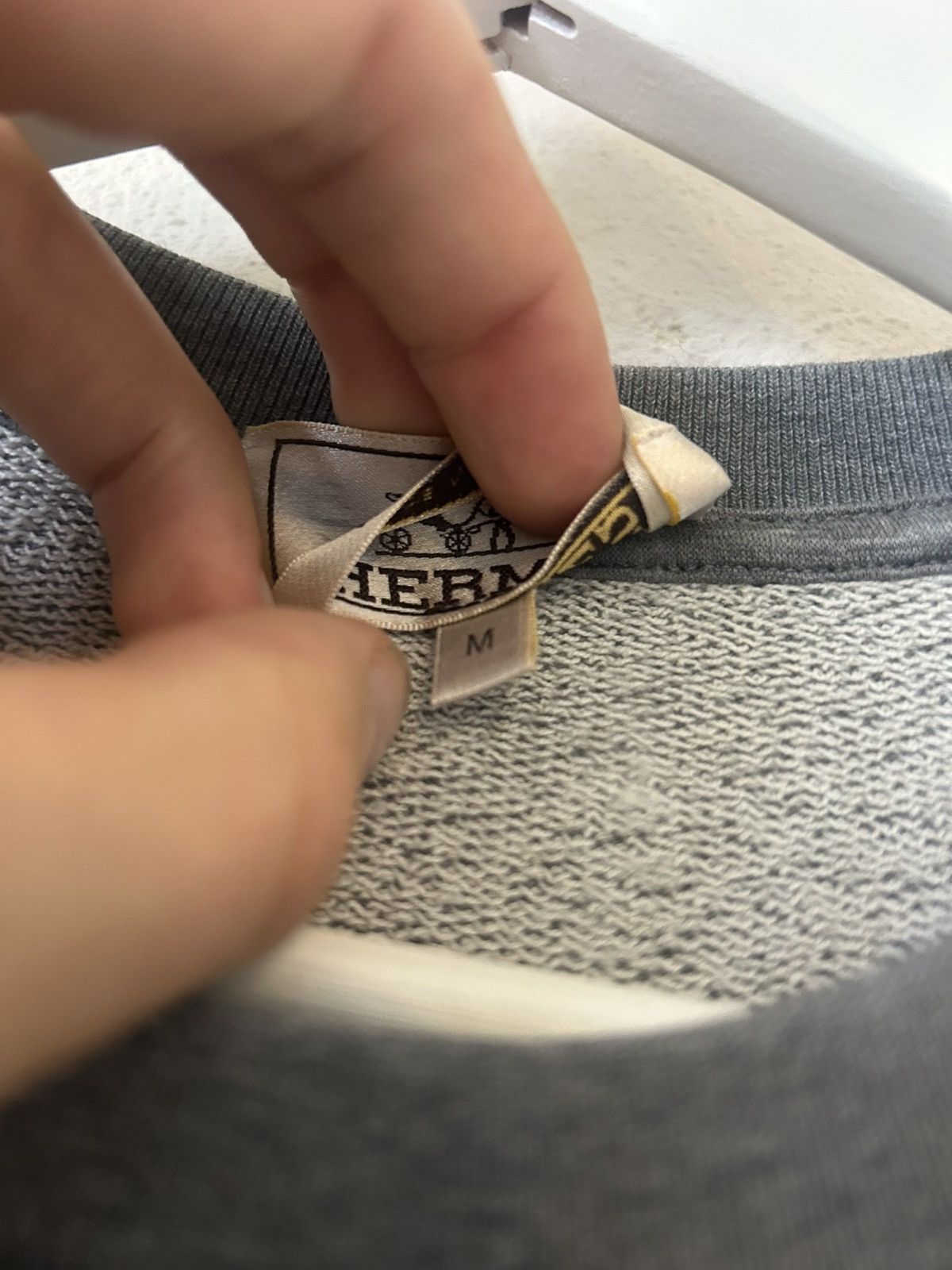 Hermes Grey H Graphic Crewneck Sweatshirt Size US M / EU 48-50 / 2 - 5 Thumbnail