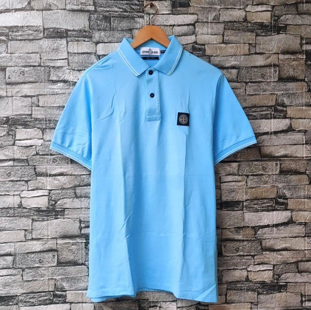 Stone Island STONE ISLAND Mens Polo Shirt Slim Fit Size US L / EU 52-54 / 3 - 1 Thumbnail
