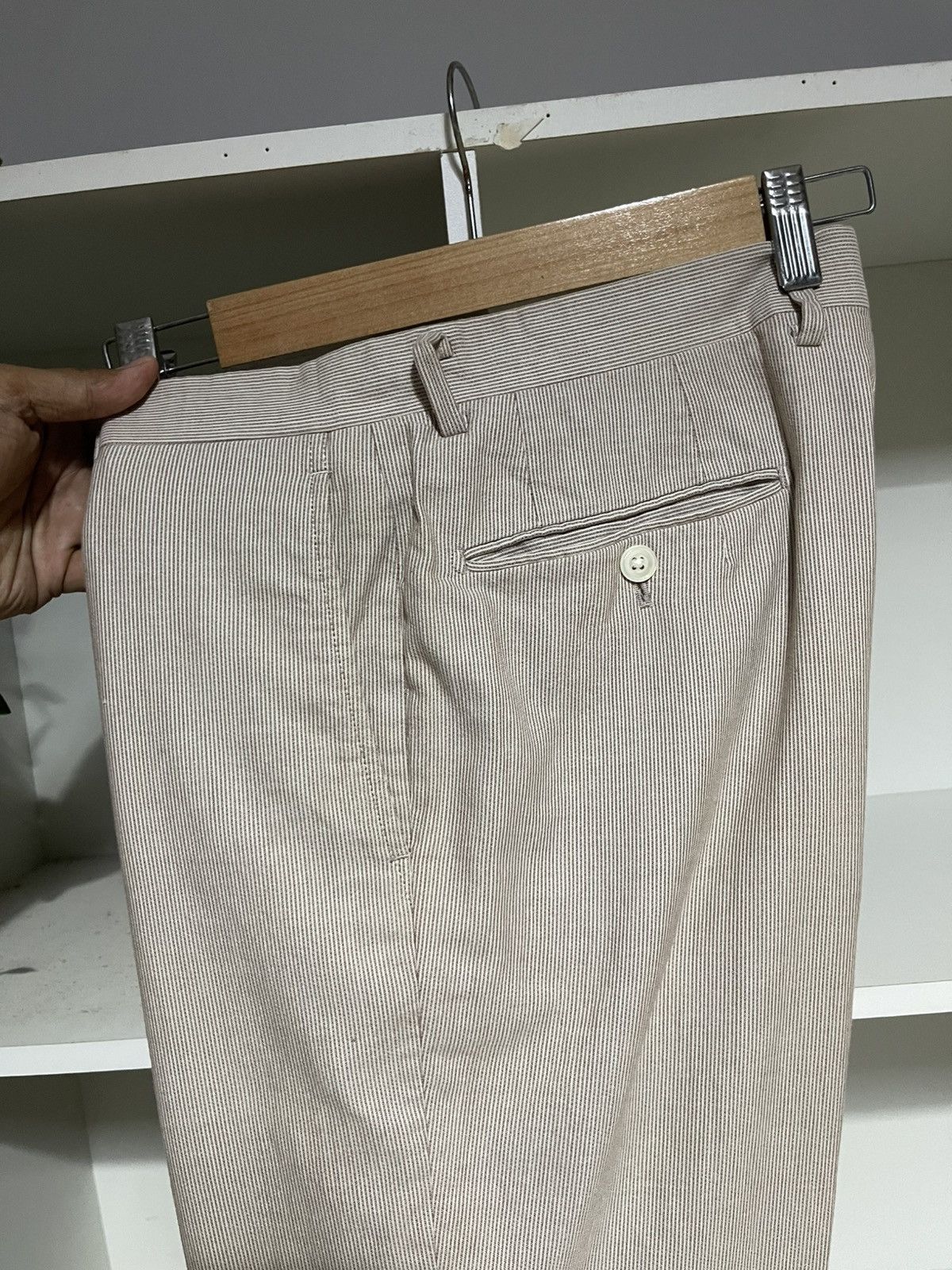 Burberry Burberry Stripe Pleated Pants Size US 32 / EU 48 - 3 Thumbnail