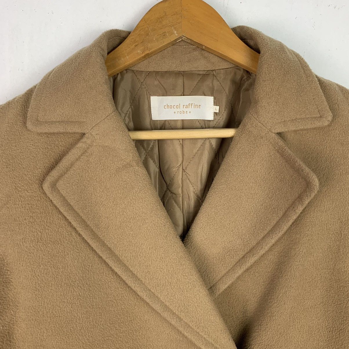Japanese Brand × Vintage Vintage Chocol Raffine Breasted Wool Coat Size US L / EU 52-54 / 3 - 2 Thumbnail