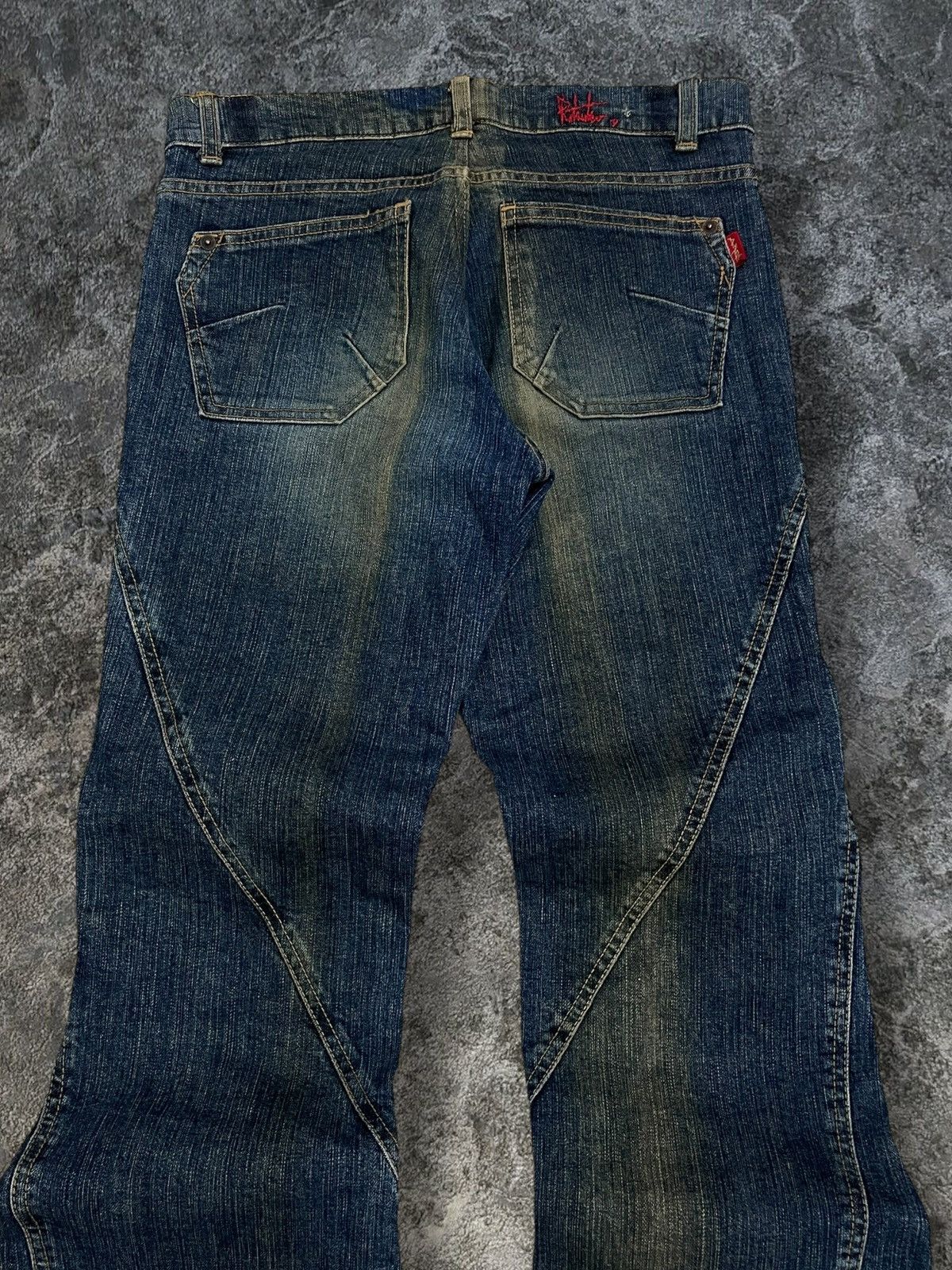 Tornado Mart Vintage Japan Designer 90’s Ritsuko Shirahama Flared Denim Size US 28 / EU 44 - 10 Thumbnail