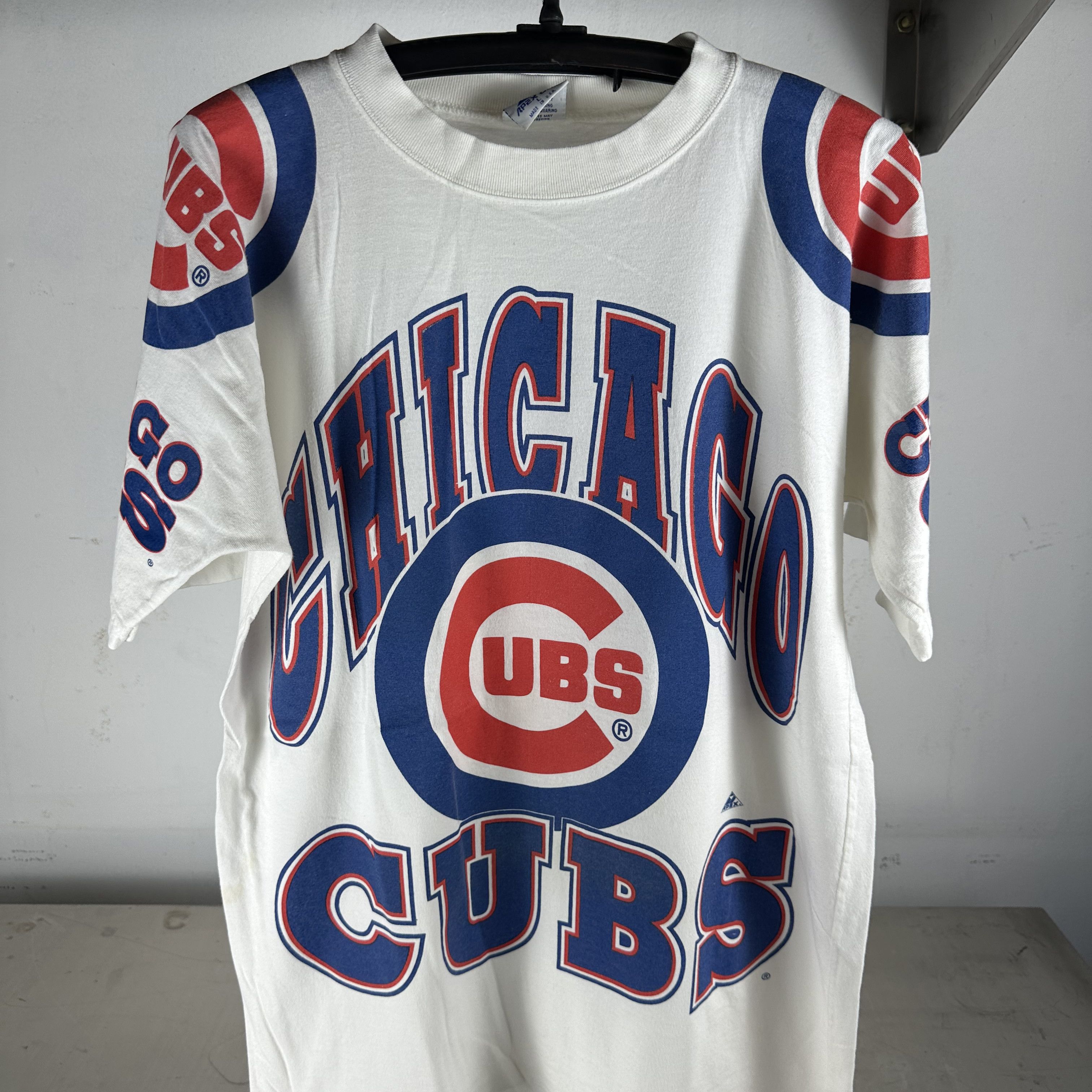 Vintage Vintage 90s Chicago Cubs MLB Apex One AOP T-Shirt Size US L / EU 52-54 / 3 - 2 Thumbnail