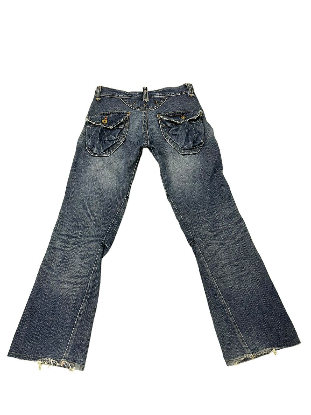 Japanese Brand Flare Jeans Edwin Cargo Faded Distress Boot Cut 8🟦8 Size US 32 / EU 48 - 11 Thumbnail