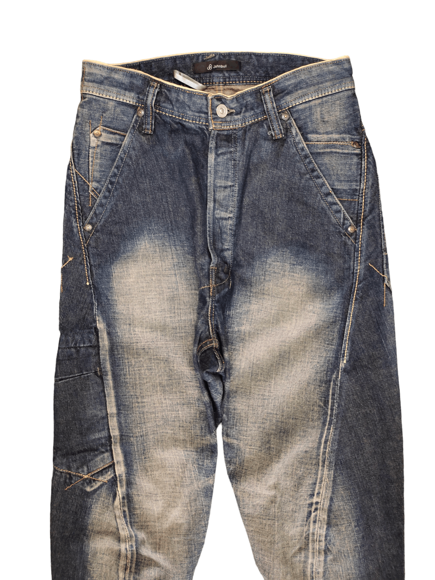 Number (N)ine × Undercover 1990s Jonhbull Spiral Cut Selvedge Denim Pants Redline Size US 29 - 10 Thumbnail