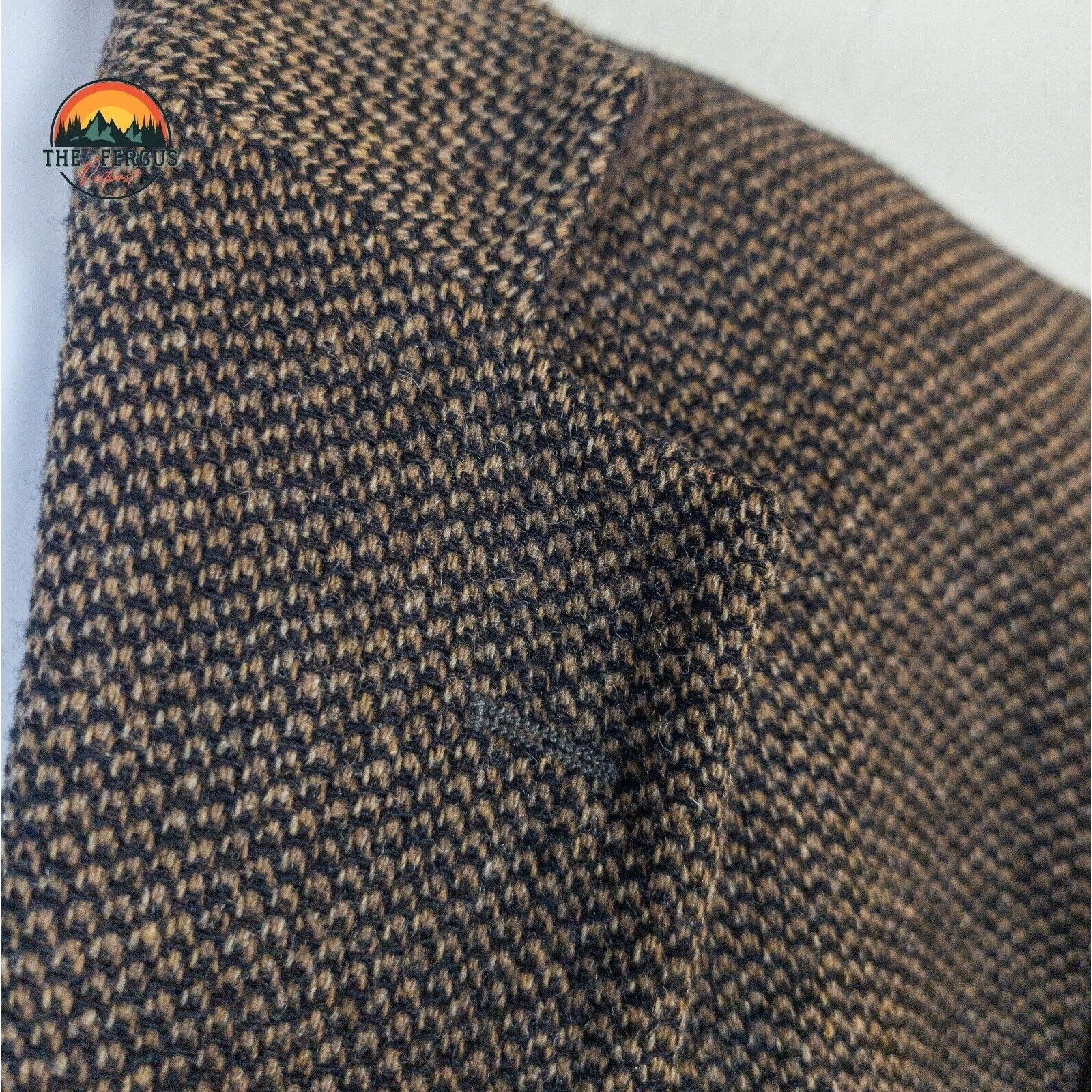 Other American Trend Lambs Wool Herringbone Sport Coat Men 42R USA Size 42R - 19 Thumbnail
