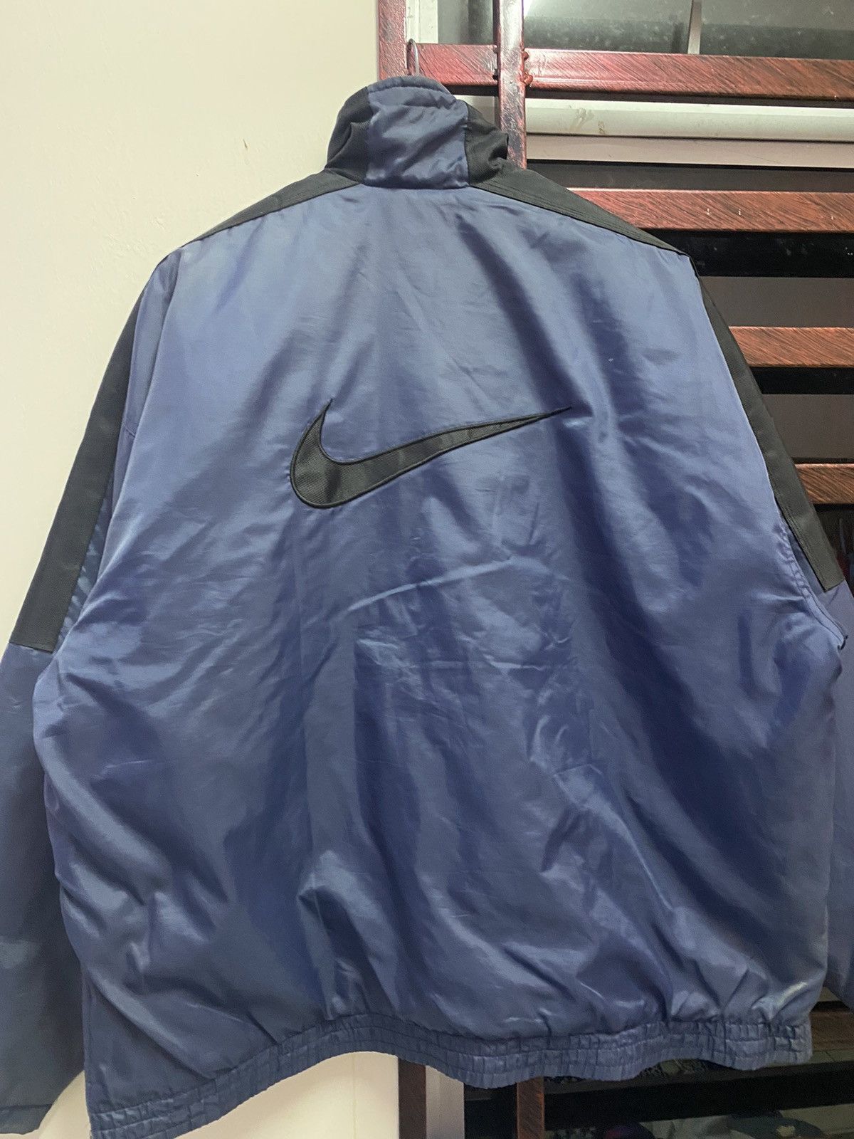 Vintage Vintage 90s Nike Half Zip Up Bomber Jacket Size US L / EU 52-54 / 3 - 6 Thumbnail