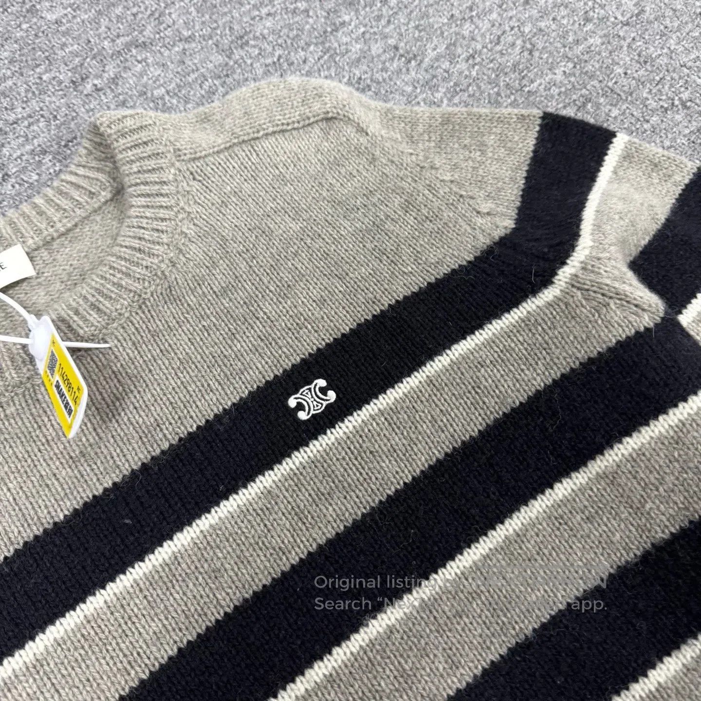 Celine CELINE Striped Arc de Triomphe sweater| Size XL / US 12-14 / IT 48-50 - 4 Thumbnail