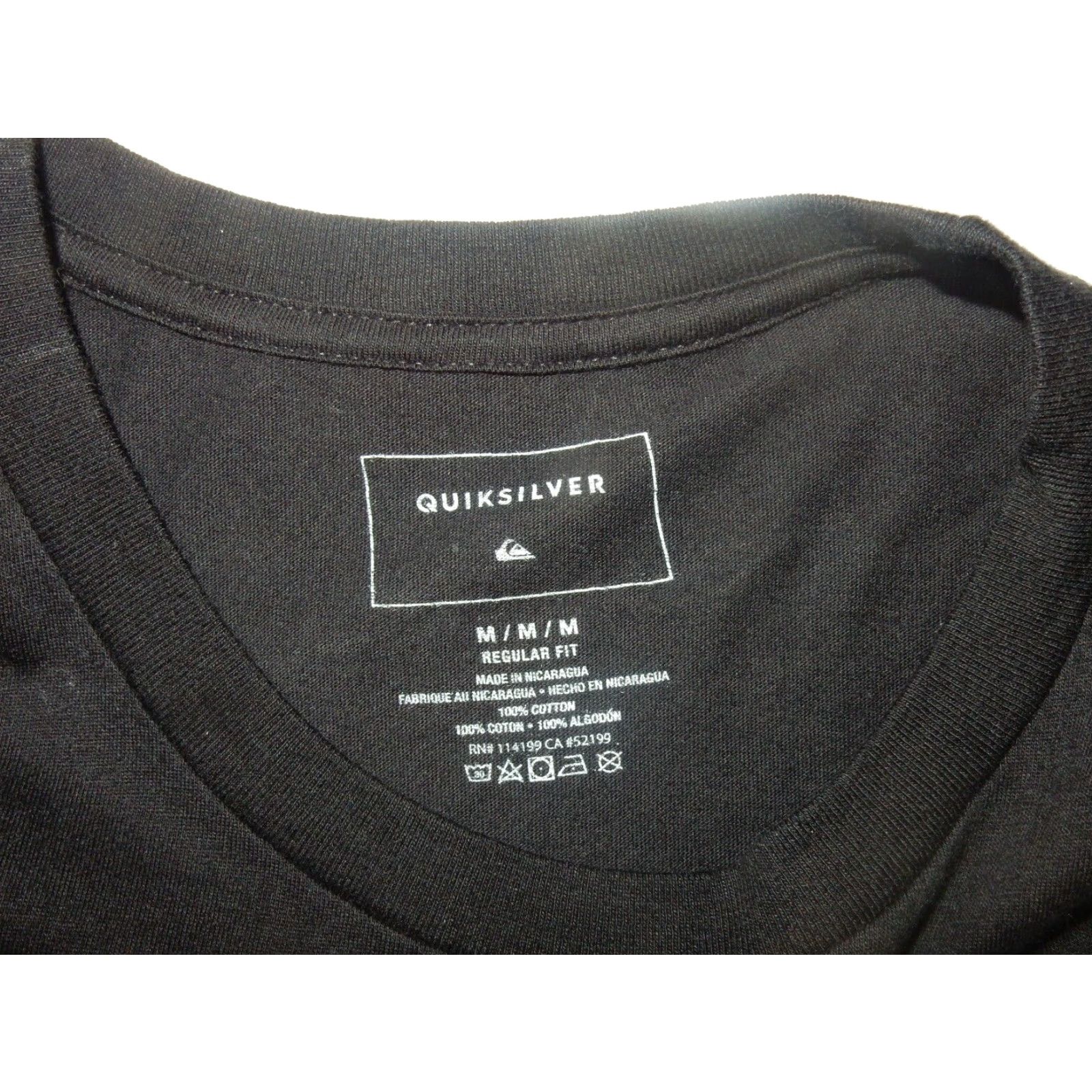 Quiksilver Quiksilver T Shirt Black Mens Medium Size US M / EU 48-50 / 2 - 2 Thumbnail