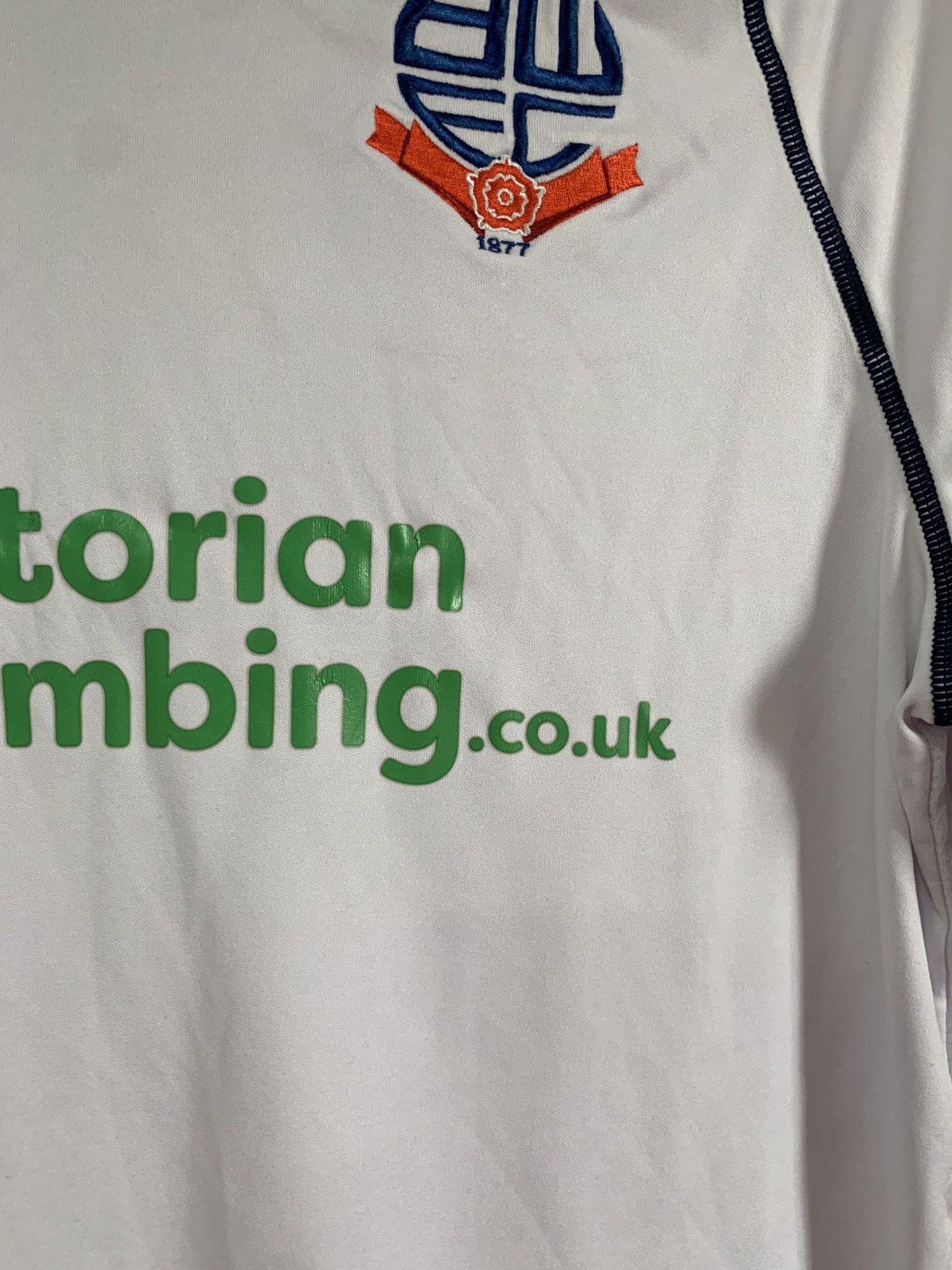 Macron Bolton Home Football Shirt Macron Soccer Jersey Size M Size US S / EU 44-46 / 1 - 7 Thumbnail