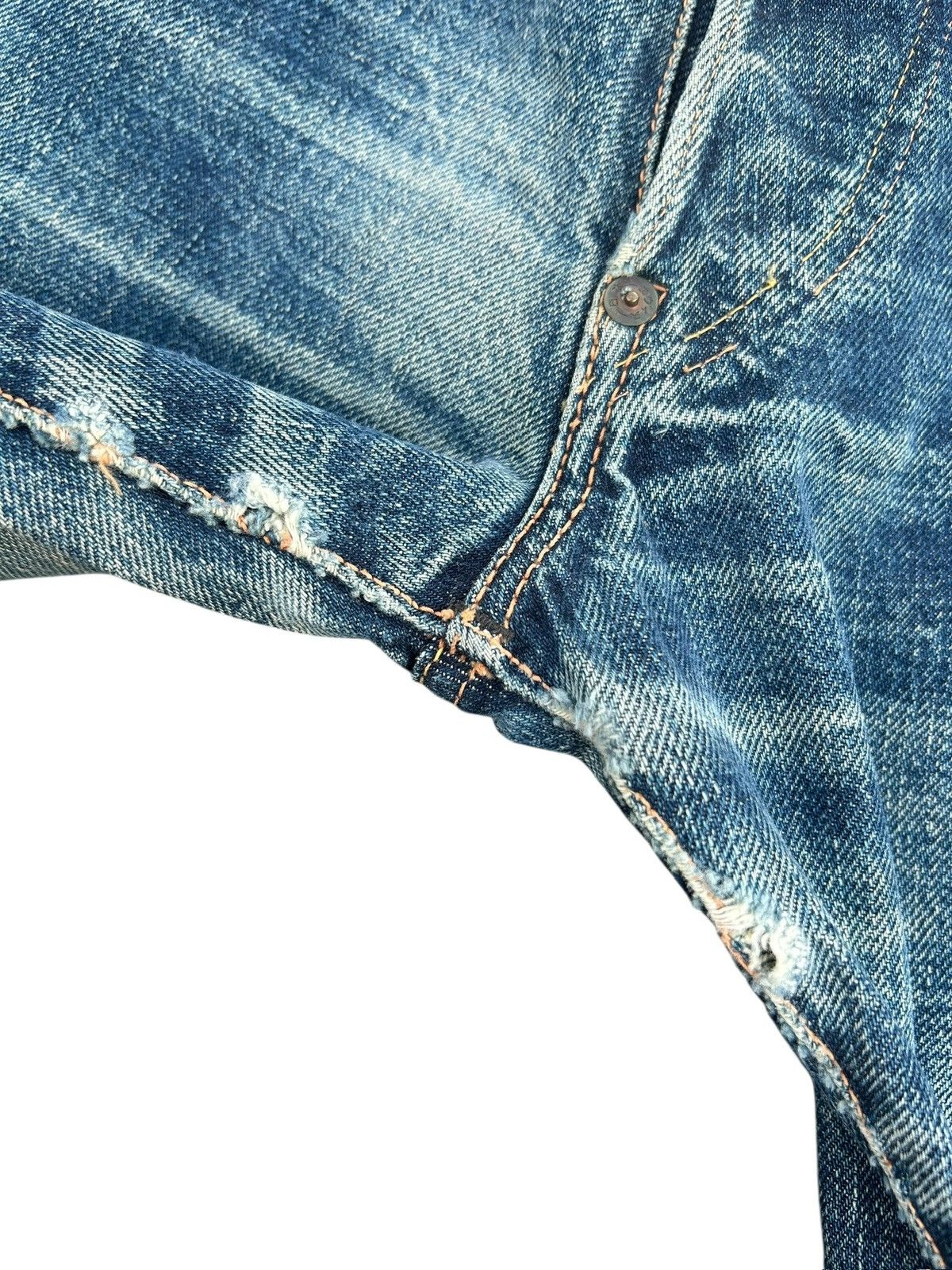 Kapital Vintage Evisu Selvedge No1 Special Distressed Denim Jeans Size US 28 / EU 44 - 13 Thumbnail