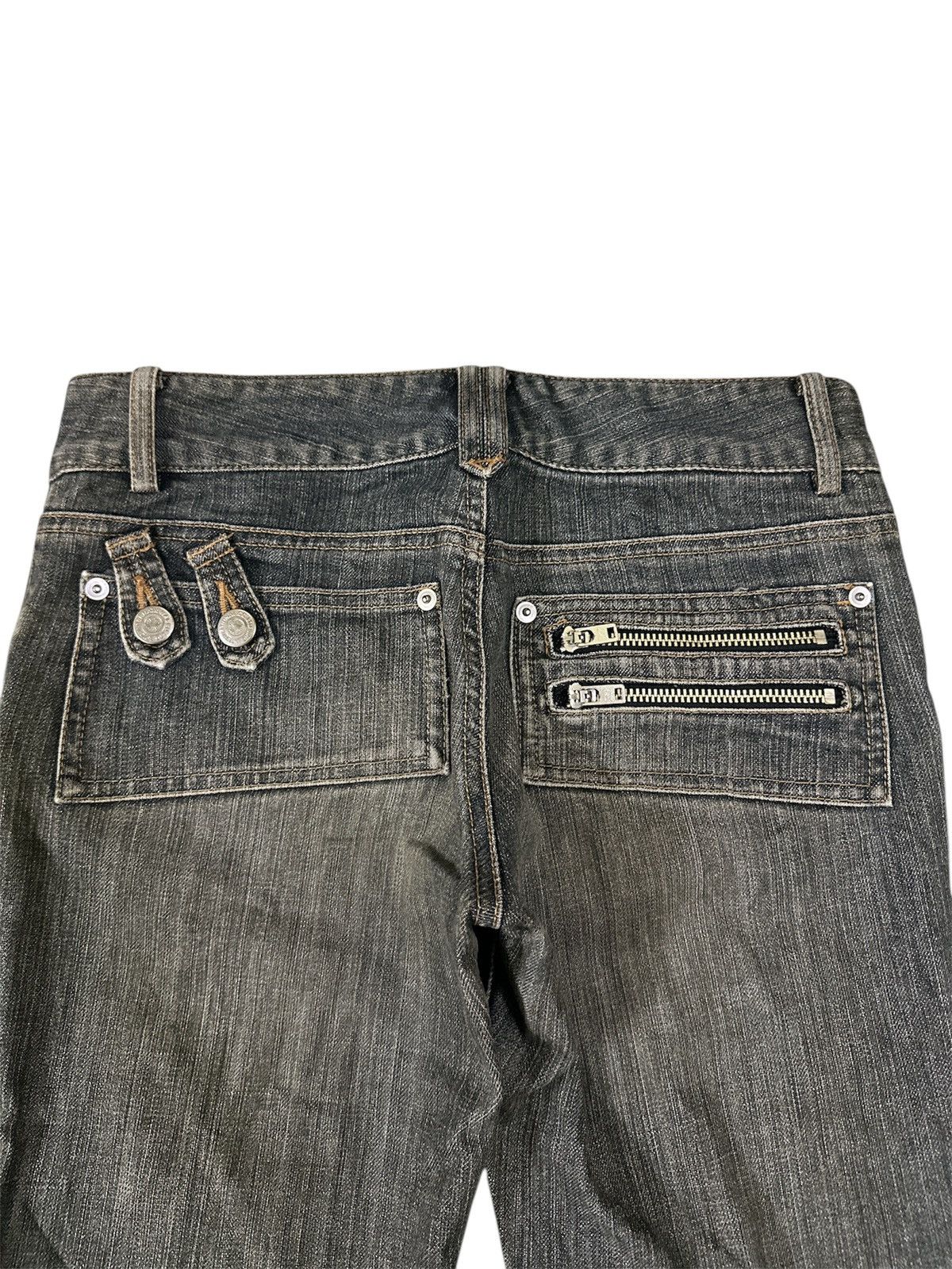 Crazy 2000s Japanese Brand Tornado Mart Y2K Flare Jeans