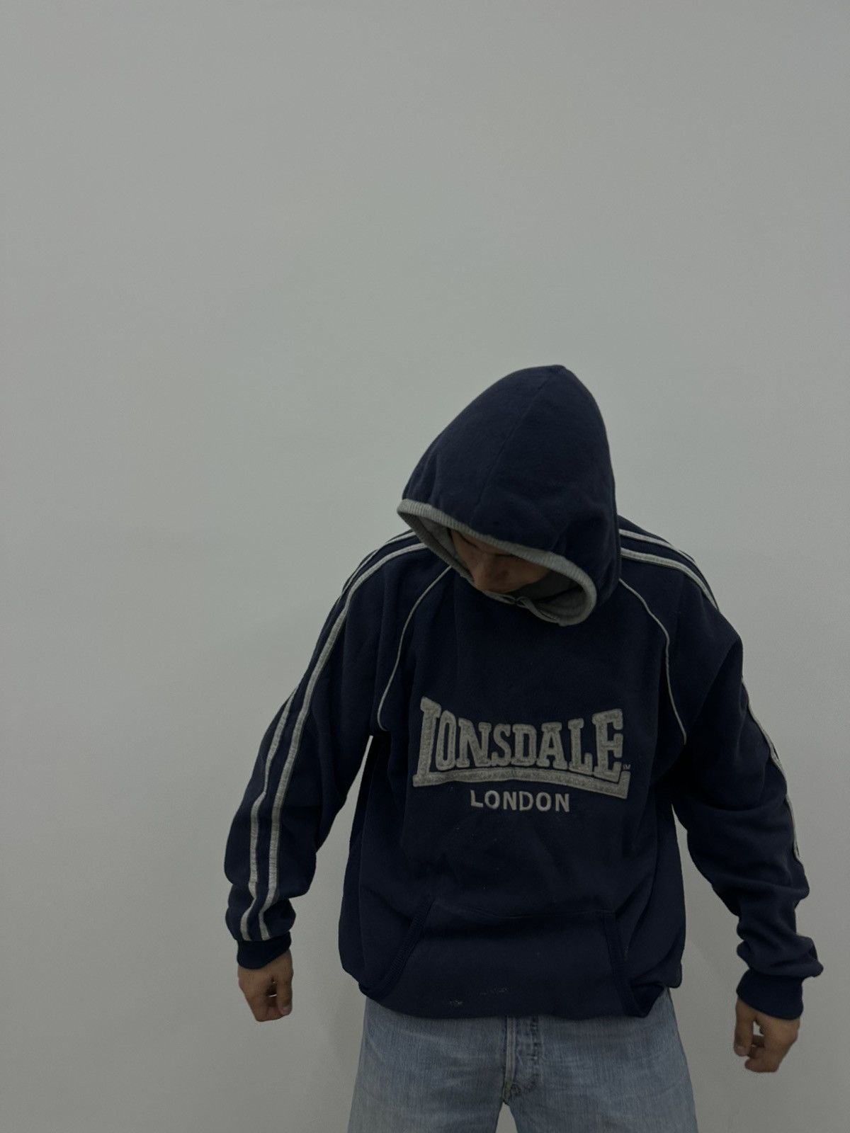 Lonsdale Lonsdale Vintage Casual Teddy Hoodie 90s Size US L / EU 52-54 / 3 - 2 Thumbnail
