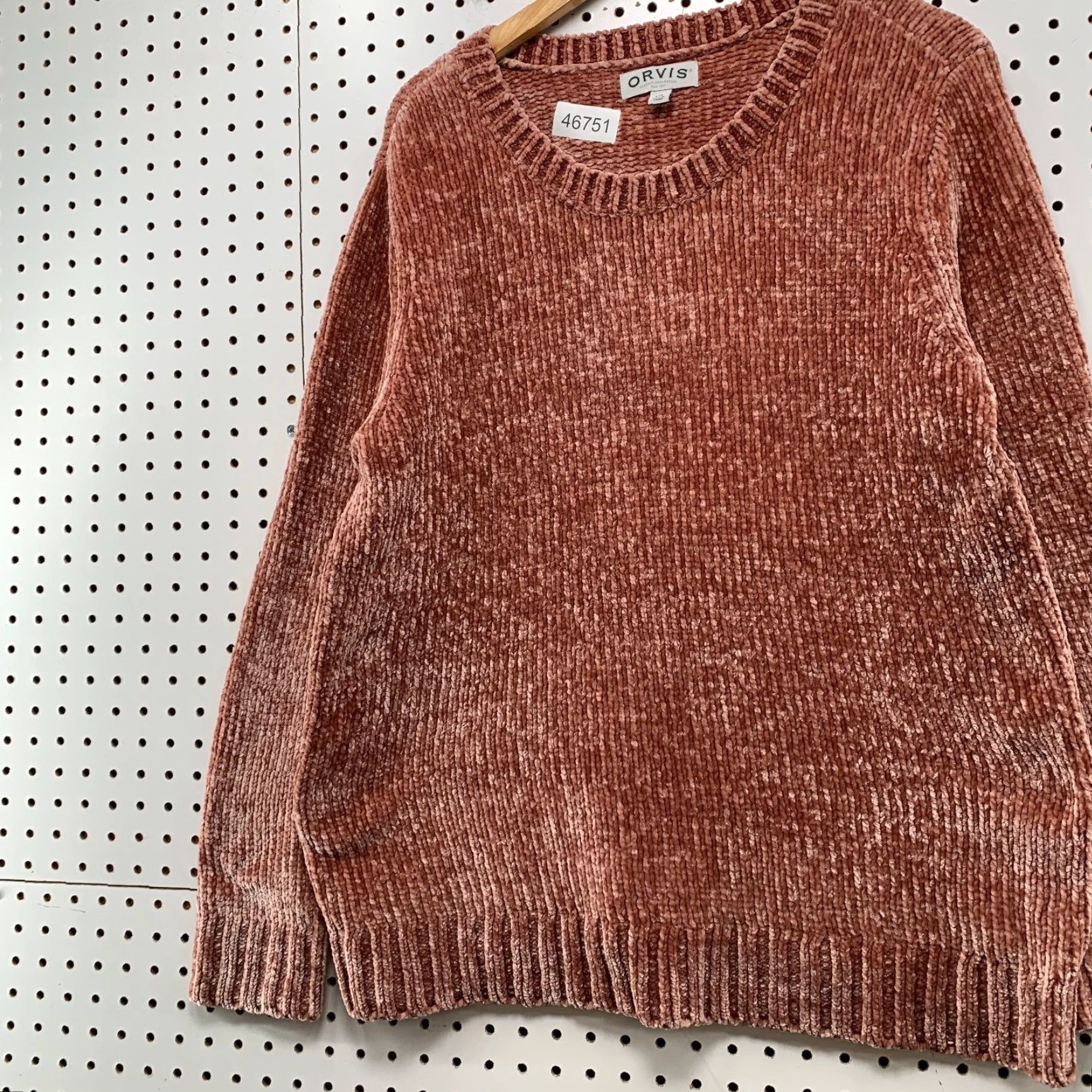 Orvis Orvis Sweater Large Rose Pink Chenille Chunky Knit Soft Plush Crew Oversized Size L / US 10 / IT 46 - 6 Thumbnail