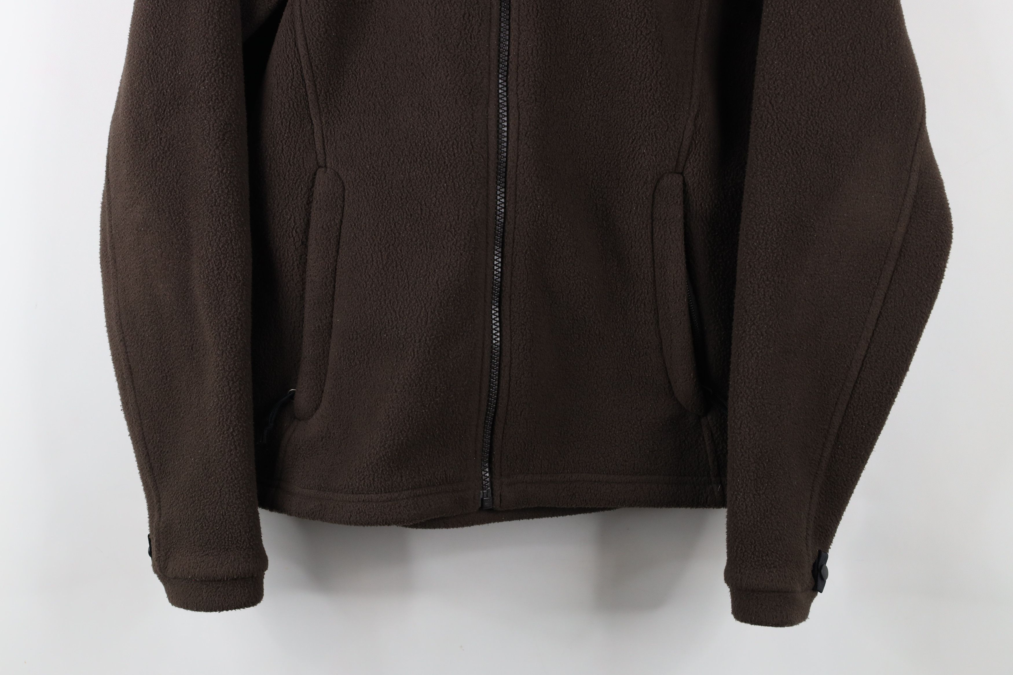 The North Face × Vintage Vintage Y2K The North Face Spell Out Zip Fleece Jacket Brown Size S / US 4 / IT 40 - 3 Thumbnail