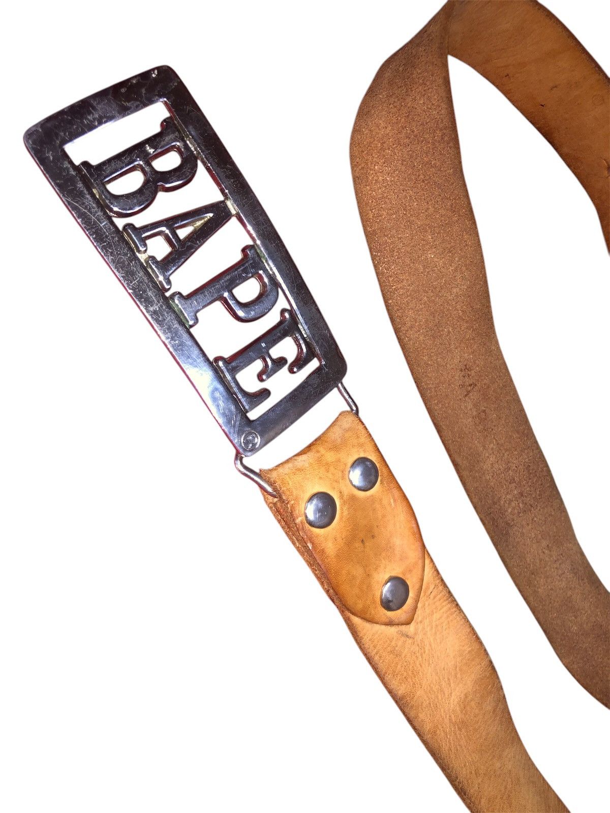 Bape VINTAGE LEATHER BAPE BY A BATHING APE (UNISEX) Size 30 - 1 Thumbnail