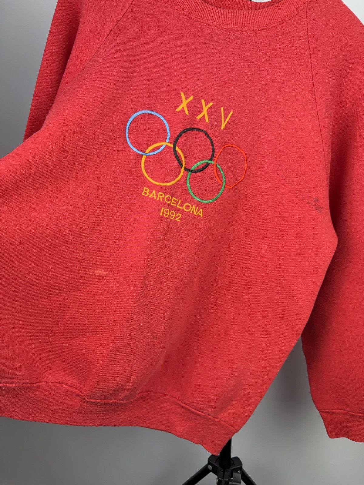 USA Olympics × Vintage VTG 90s Olympic Barcelona 1992 USA Big Logo Faded Sweatshirt Size US M / EU 48-50 / 2 - 3 Thumbnail