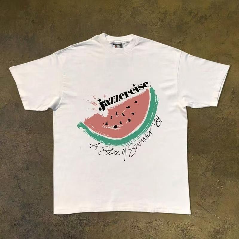 Japanese Brand × Vintage White casual retro watermelon print t-shirt Size US M / EU 48-50 / 2 - 1 Thumbnail