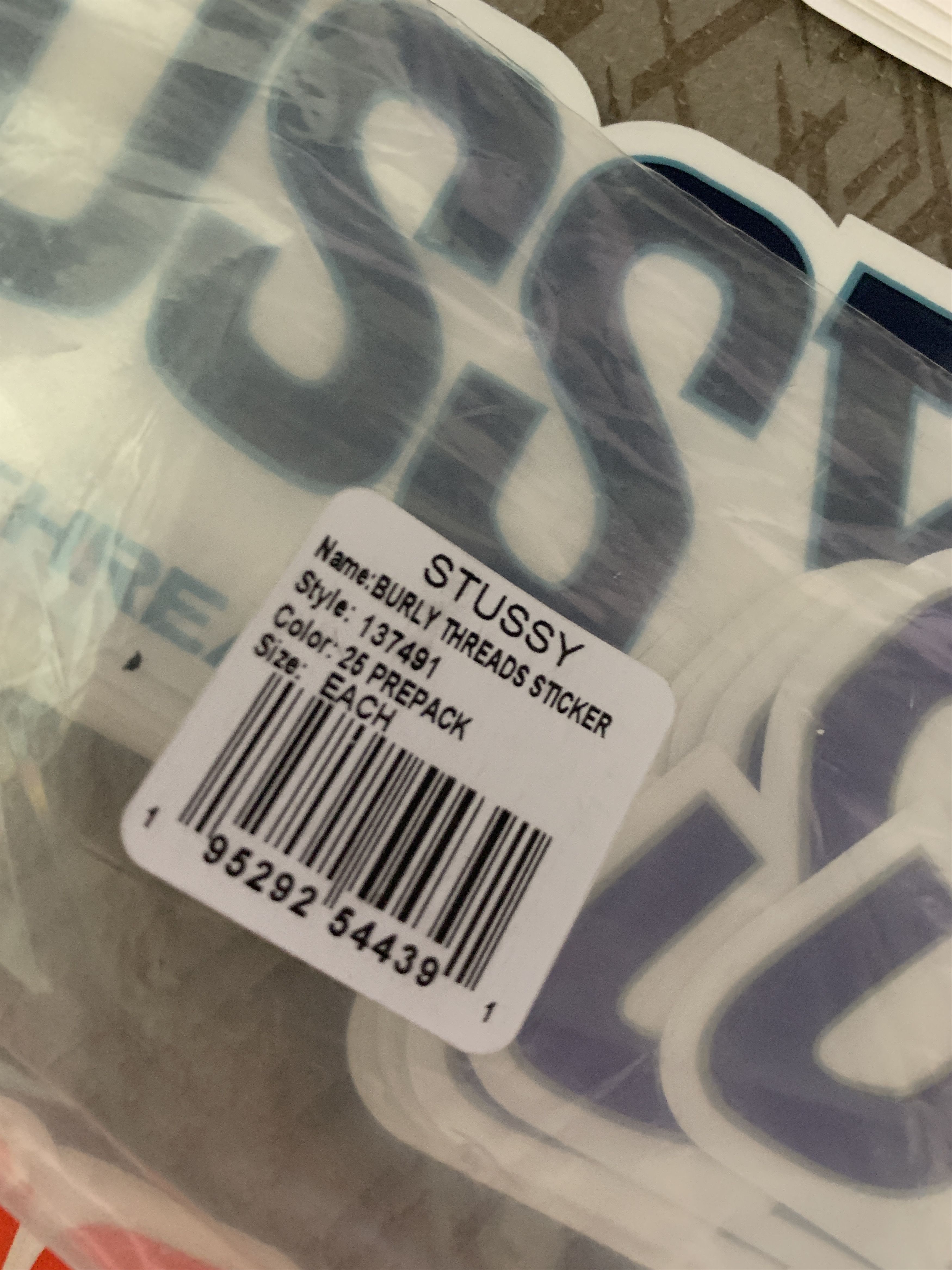 Stussy STUSSY Stickers (Pack of 25) Burly Threads Size ONE SIZE - 2 Thumbnail