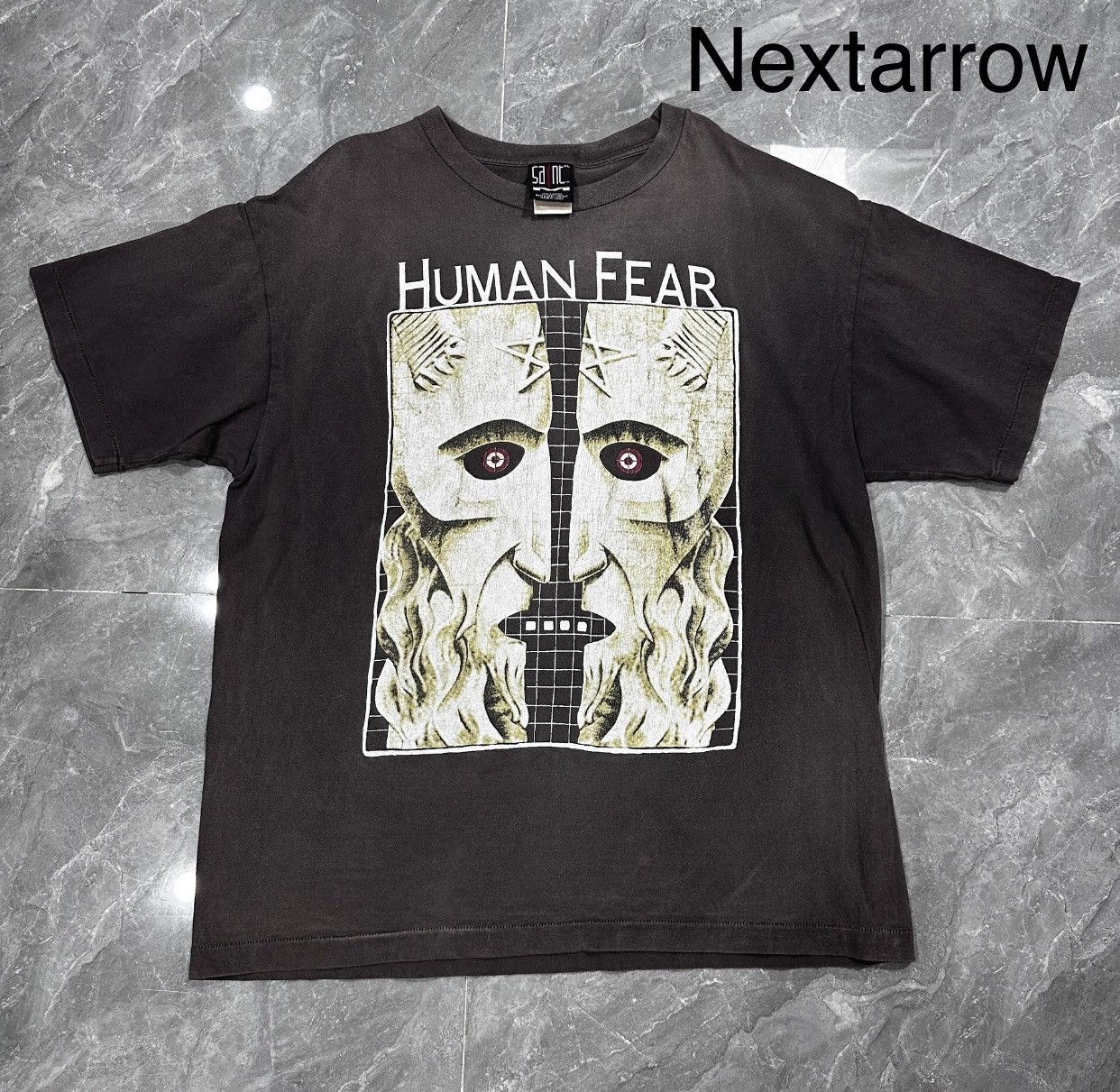 Saint Michael Saint Michael White Ghost Face Popular Washed Short Sleeve Size US XL / EU 56 / 4 - 1 Thumbnail