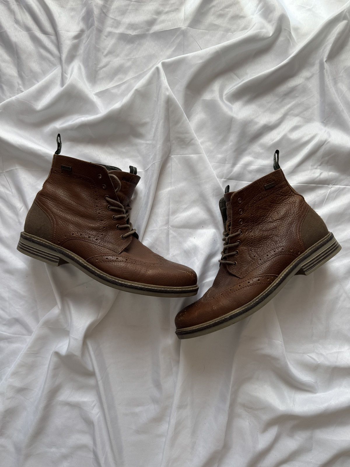 Barbour Barbour Belsay Brogue Ankle Boots Size US 11 / EU 44 - 1 Thumbnail
