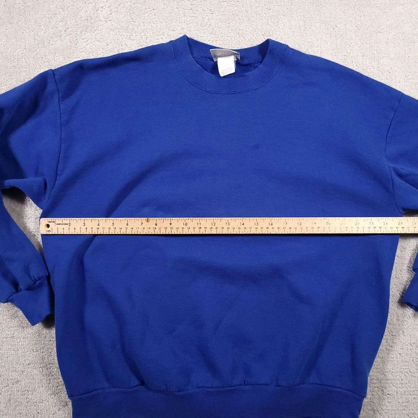 Chalk Line VINTAGE Chalk Line Sweatshirt Mens XXL Blue Blank Crewneck By Russell Made In USA Size US XXL / EU 58 / 5 - 7 Thumbnail