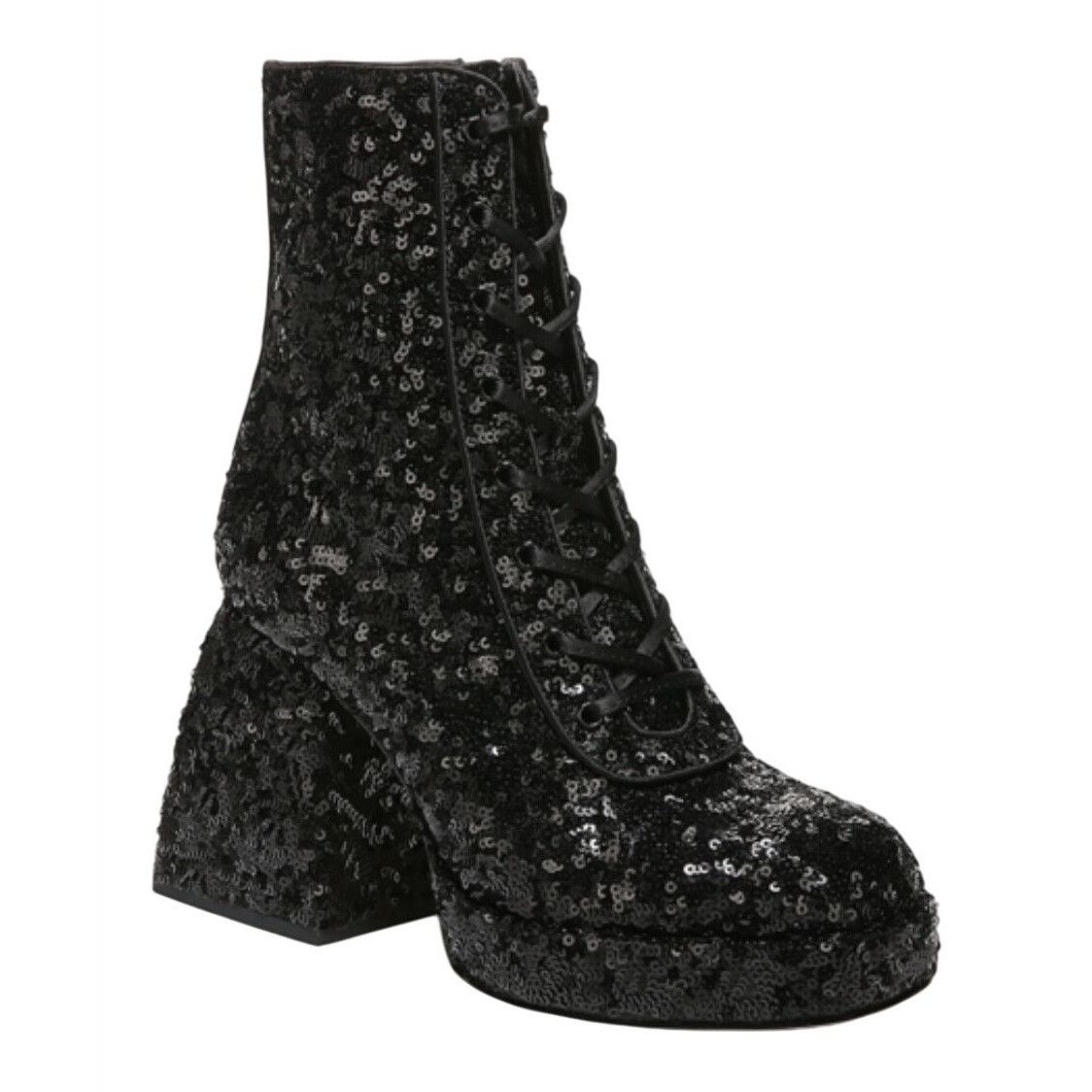Other CIRCUS BY SAM EDELMAN / Kia Sequin / Black / Lace-Up & Zippe Size US 7 / IT 37 - 1 Thumbnail