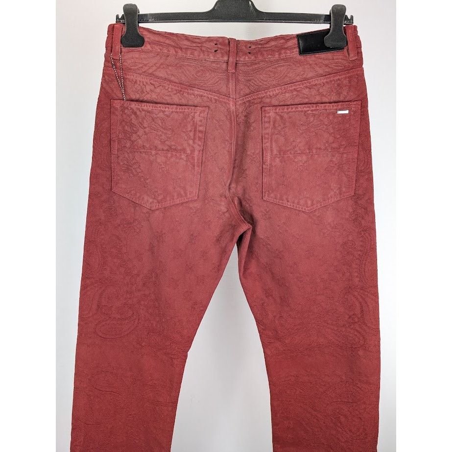Amiri o1rshd1 Bandana Jacquard Pant in Sun Dried Tomato Size US 32 / EU 48 - 12 Thumbnail